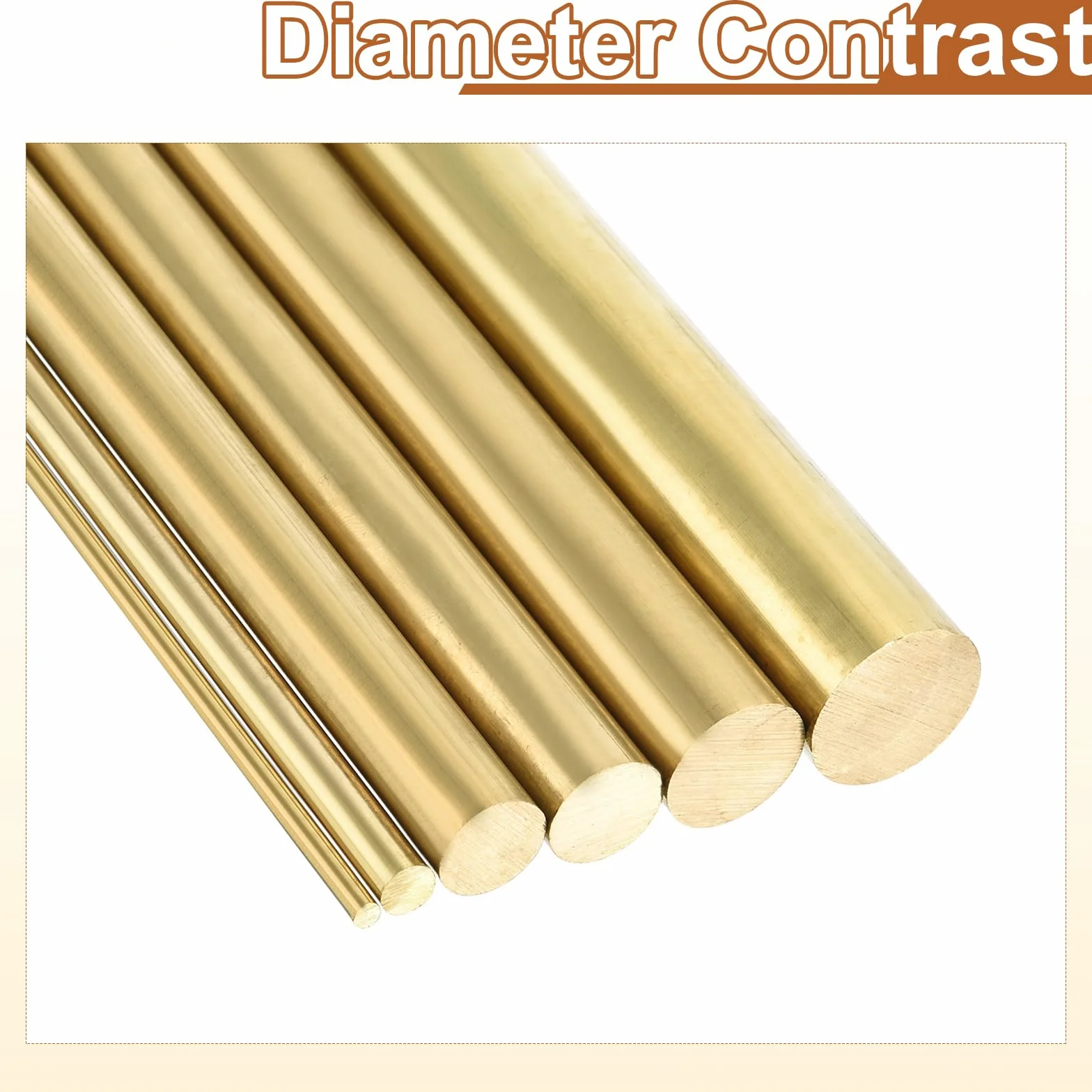 QUARKZMAN 4 sztuki 5/16" (8 mm) średnica mosiężny pręt okrągły 4" (102 mm) długość H62 mosiężny pręt obrotowy okrągły pręt mosiężny do majsterkowania, rzemiosła, przemysłu, budownictwa