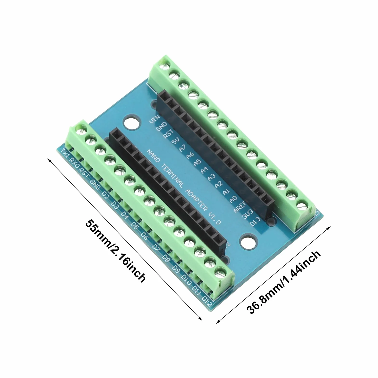 HENGBIRD Nano Shield IO Shield V1.0 Płyta Rozszerzająca z Zaciskami Śrubowymi do Arduino
