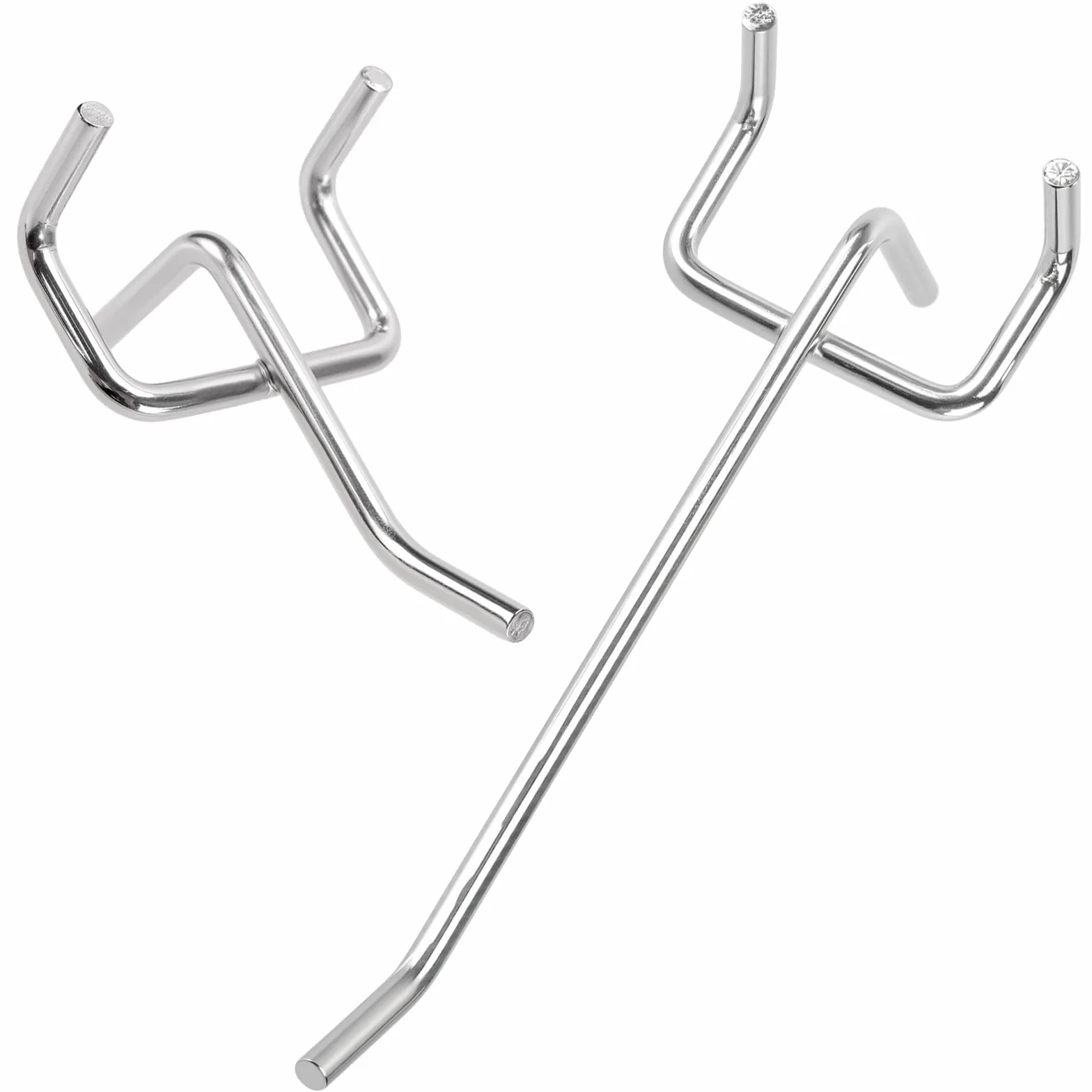 Zestaw 120 sztuk haczyków na ?cian? perforowan?, 5 cm + 10 cm, blacha perforowana, haki na ?cian? narz?dziow?, metalowe haki do tablicy wtykowej, do warsztatu, gara?u, kuchni, uchwytu