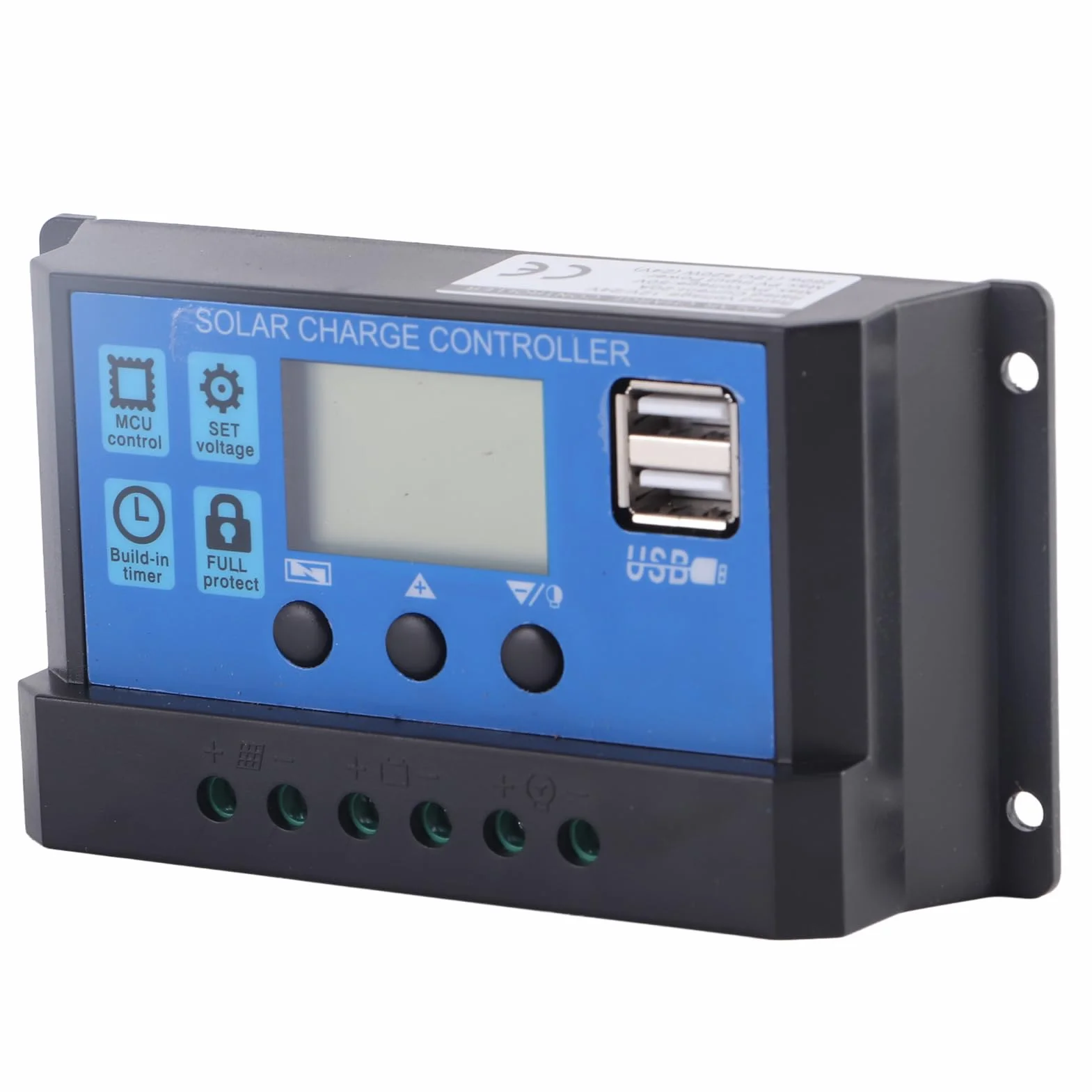 A2420 Kontroler ładowania Słonecznego 12 V/24 V 20 A do Akumulatorów Kwasowo-ołowiowych — Wydajny Regulator Energii Słonecznej do Pojazdów Kempingowych, Systemów Domowych i
