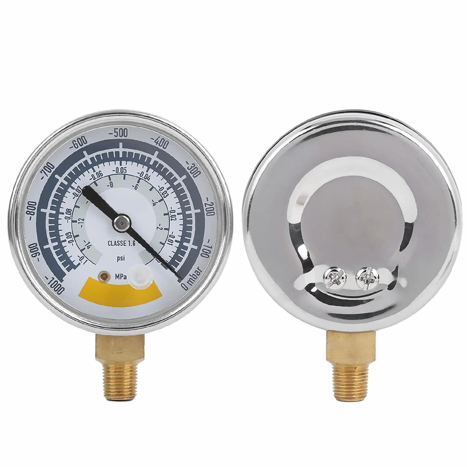 Manometr mechaniczny precyzyjny 0-14 psi NPT 1/8 cala do pompy próżniowej
