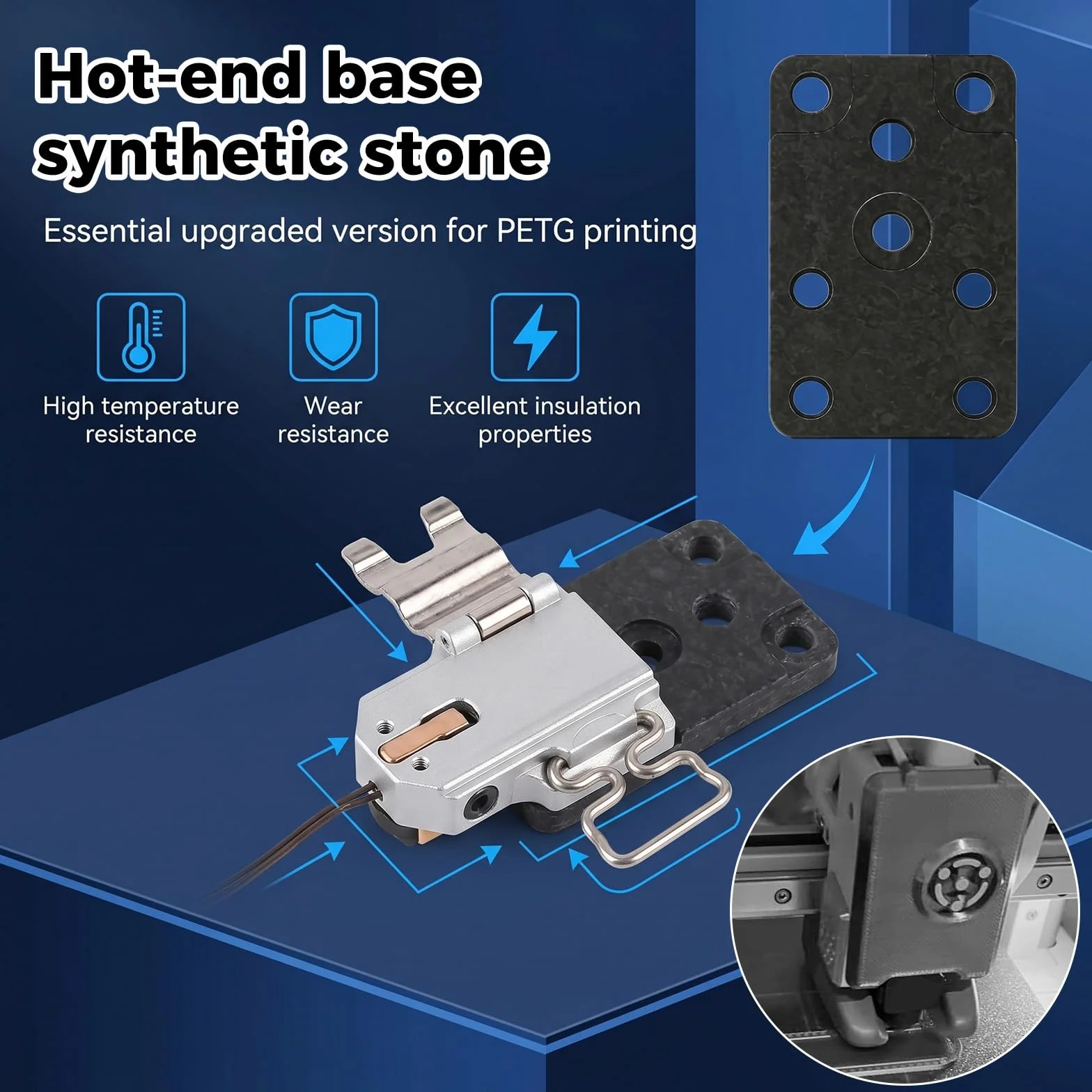 Ulepszony Zestaw Grzejny Hotend do Bambu Lab, Zamienny Zestaw Grzejny Hotend ze Śrubami i Kluczem do Części i Akcesoriów Drukarki 3D Bambu Lab A1/A1 Mini