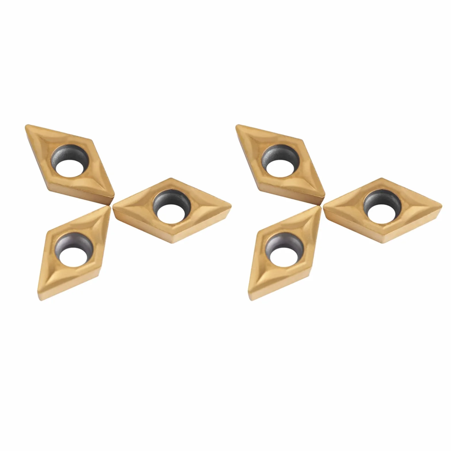 10 sztuk diamentowe frezy z węglika wolframu CNC wymienne tokarki frezarskie wkładki tokarskie z pudełkiem DCMT070204 US735 DCMT51.51 do stali
