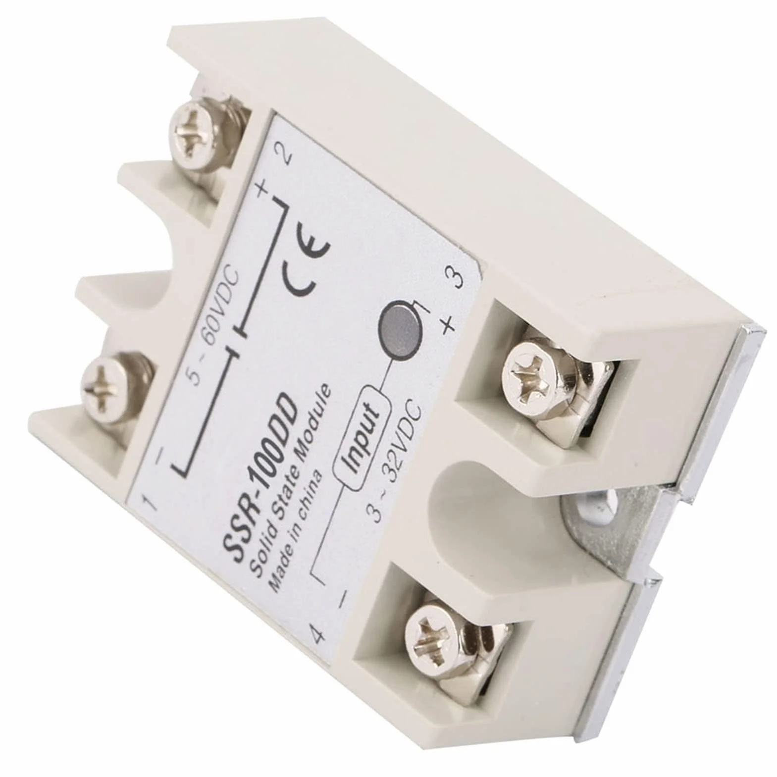 Przekaźnik półprzewodnikowy SSR-100DD 100A DC 3-32 V Wejście 5-200 V DC Wyjście DC-DC o wysokiej czułości Moduł przekaźnika normalnie otwarty