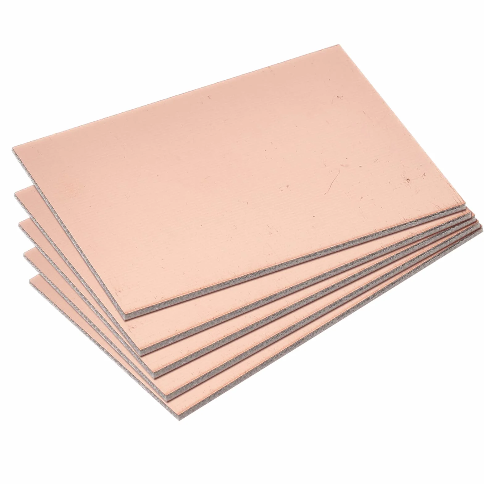 sourcing map 10 sztuk płytek z powłoką miedzianą PCB laminowana 70 mm x 50 mm x 1,5 mm FR4 włókno szklane jednostronne do projektów obwodowych