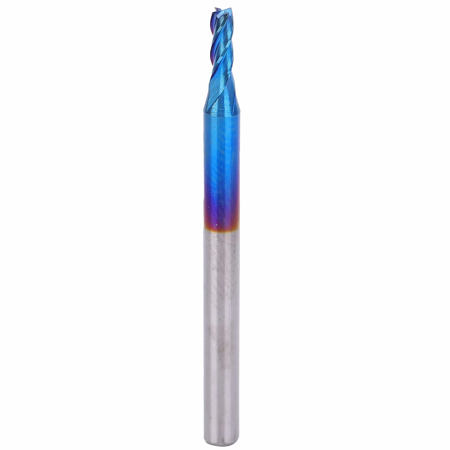 Frez Mavaol ze stali wolframowej, 4-ostrzowy frez palcowy z powłoką Nano Blue, wysoka prędkość, zużycie, do maszyn CNC i zastosowań frezarskich (3.175 * 2 * 5)