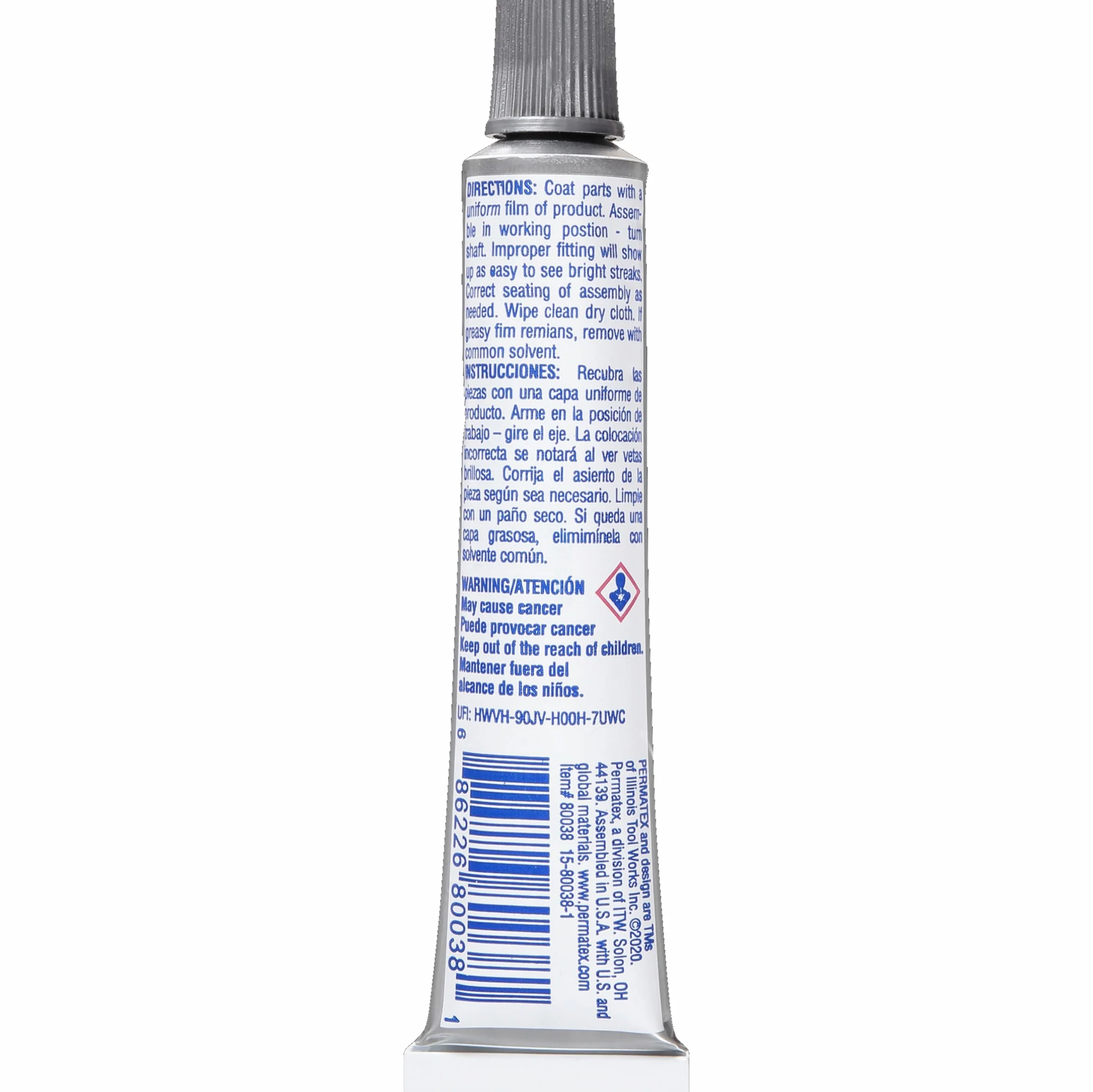 Permatex 80038 Prussian Blue Mieszanka montażowa, tubka 22,2 ml, opakowanie może się różnić