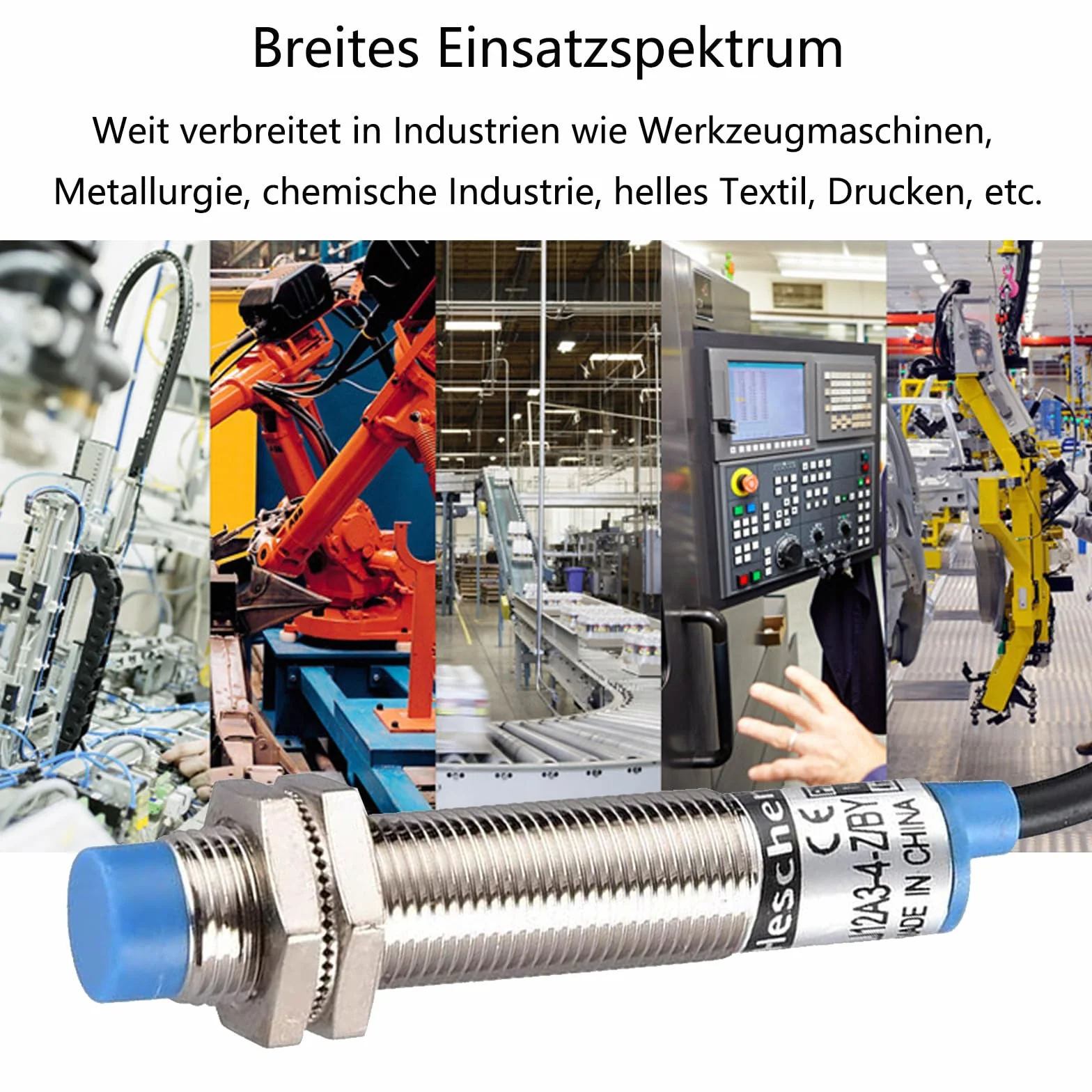 M8 indukcyjny czujnik zbliżeniowy LJ8A3-2-Z/BX 2 mm 12-24 V DC 200 mA NPN 3 przewody