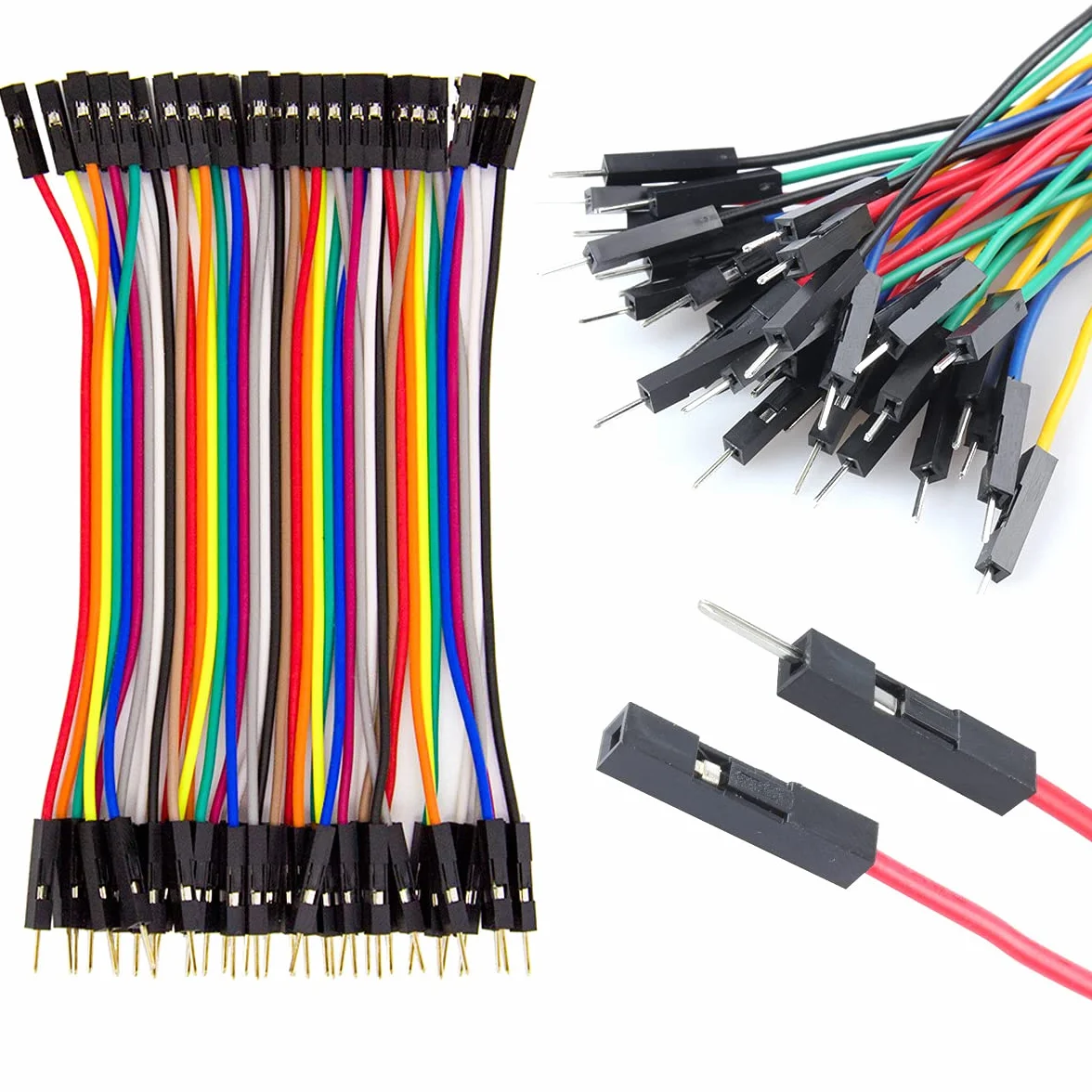 Dupont Wire Kit 120 szt. zworki męskie żeńskie drut mostkowy do deski wtykowej