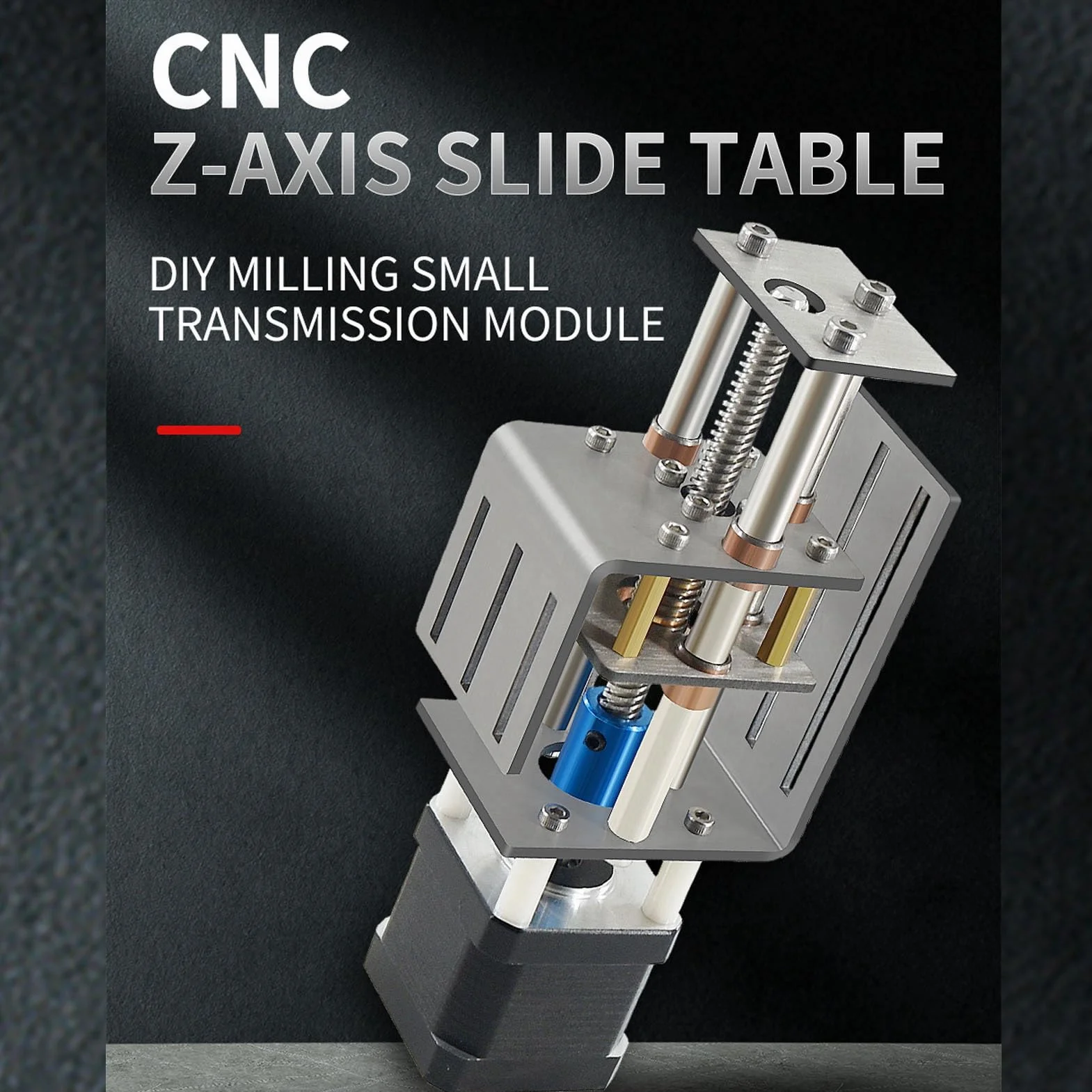Stół Przesuwny CNC 60mm Skok Silnik Krokowy Precyzyjne Sterowanie