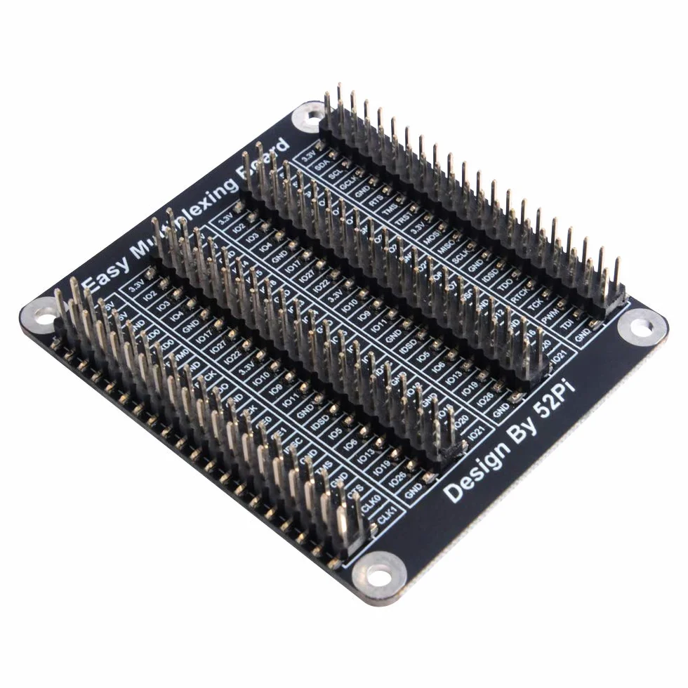 GeeekPi Raspberry Pi 4 uniwersalna płytka rozszerzeń GPIO, nazwa BCM, znacznik sitodrukowy, miedziany sztyft, śruby i nakrętki w zestawie