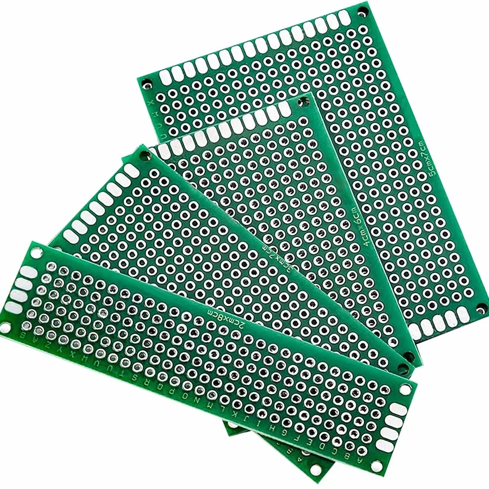 MMOBIEL Zestaw prototypowych płyt PCB kompatybilny z zestawami Arduino i projektami elektronicznymi DIY - płytka drukowana - 40 szt. - uniwersalny zestaw 5 rozmiarów