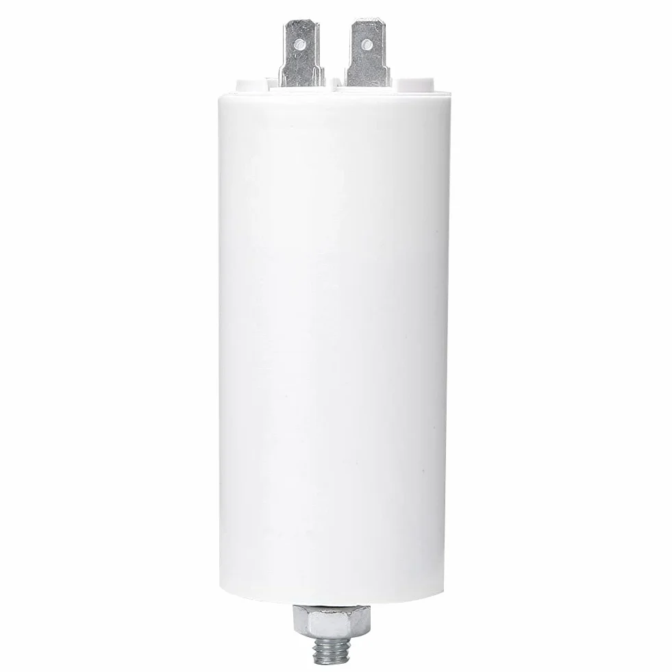 Kondensator CBB60 35uF 450V rozruchowy silnika cienkowarstwowy z nakrętką śrubową do pralki