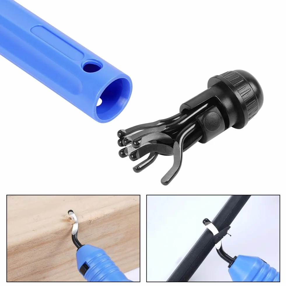 Flintronic Uniwersalne narzędzie do usuwania zadziorów 360° z 10 ostrzami do drukarki 3D, tworzywo sztuczne, aluminium, stal nierdzewna