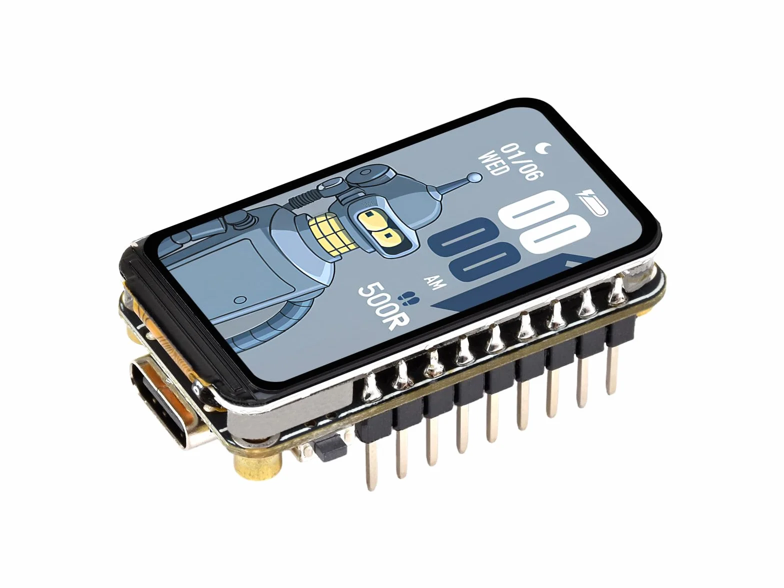 ESP32-C6 3.7 cm płyta rozwojowa wyświetlacza c 172 × 320 rozdzielczość 262 K kolorowy ekran LCD, obsługuje WiFi 6 i Bluetooth, z kolorowymi diodami LED RGB