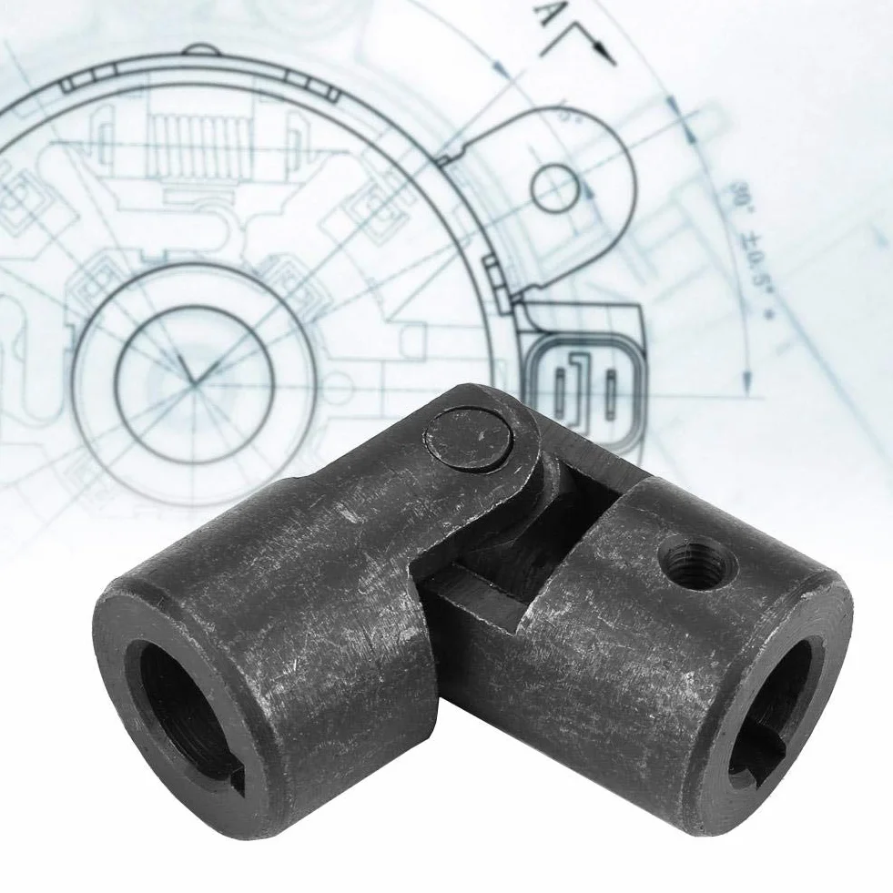 Uniwersalne złącze przegubowe 14 mm złącze U złącze wału silnika elastyczne złącze wału przegubowego złącze silnika DIY sterowanie przegub uniwersalny 14 × 28 × 70 mm