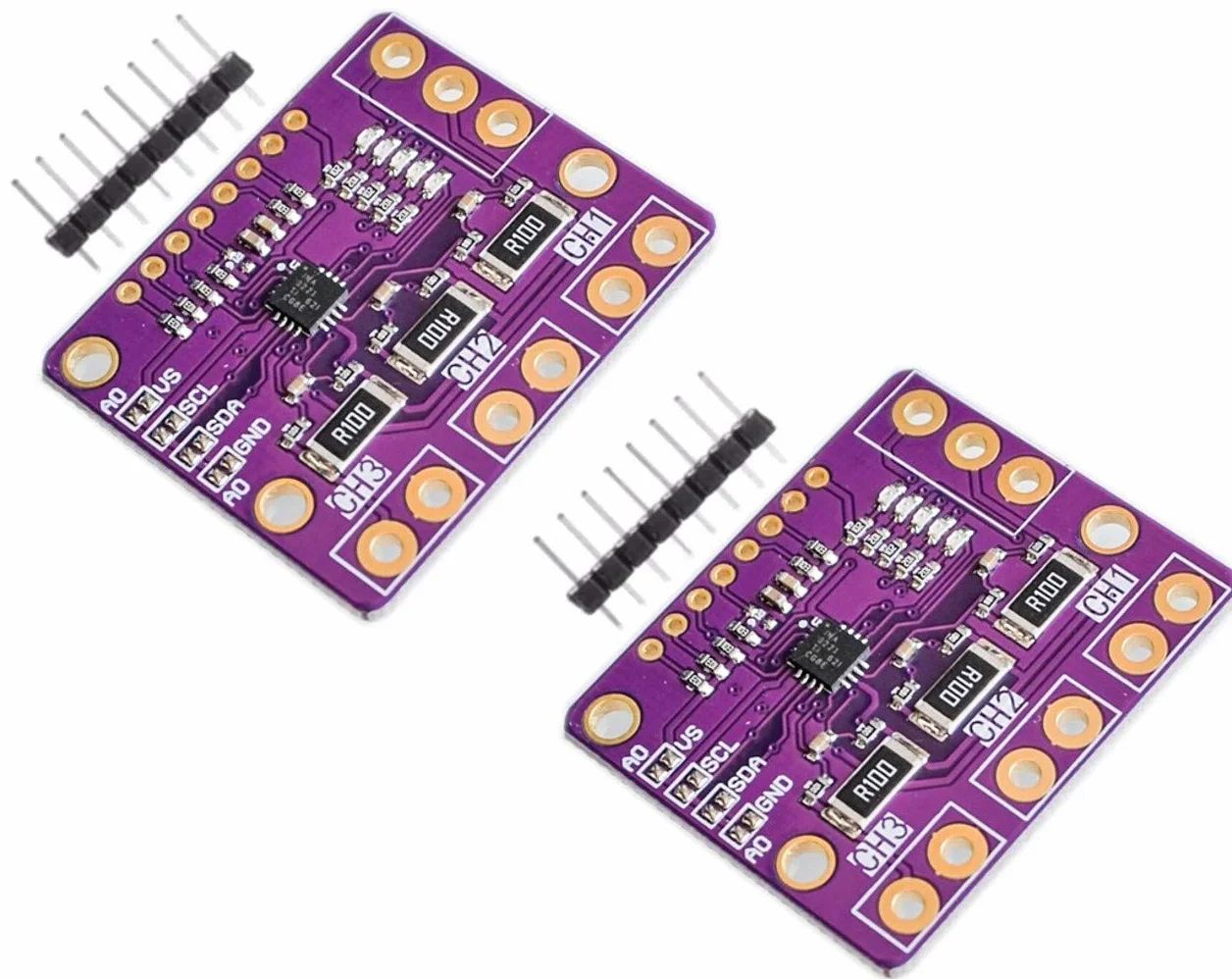 2pcs INA3221 Triple-Channel Current Voltage Power Supply Sensor Monitor INA219