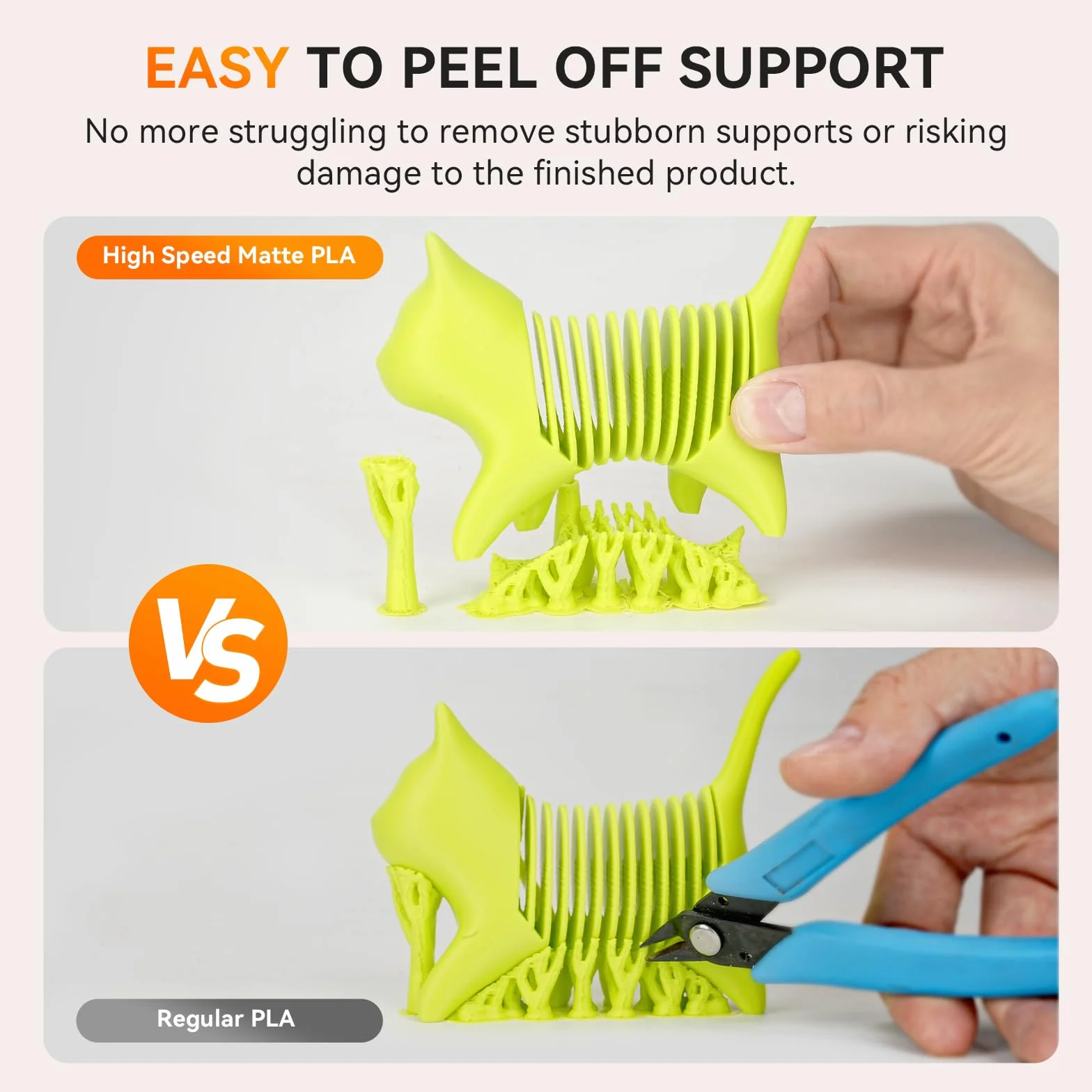 TECBEARS Matowy filament PLA, 1 kg, beżowy, piękne matowe wykończenie, dokładność pomiaru +/- 0,02 mm, do większości drukarek 3D FDM, matowy PLA, szpula 1 kg (330 m)