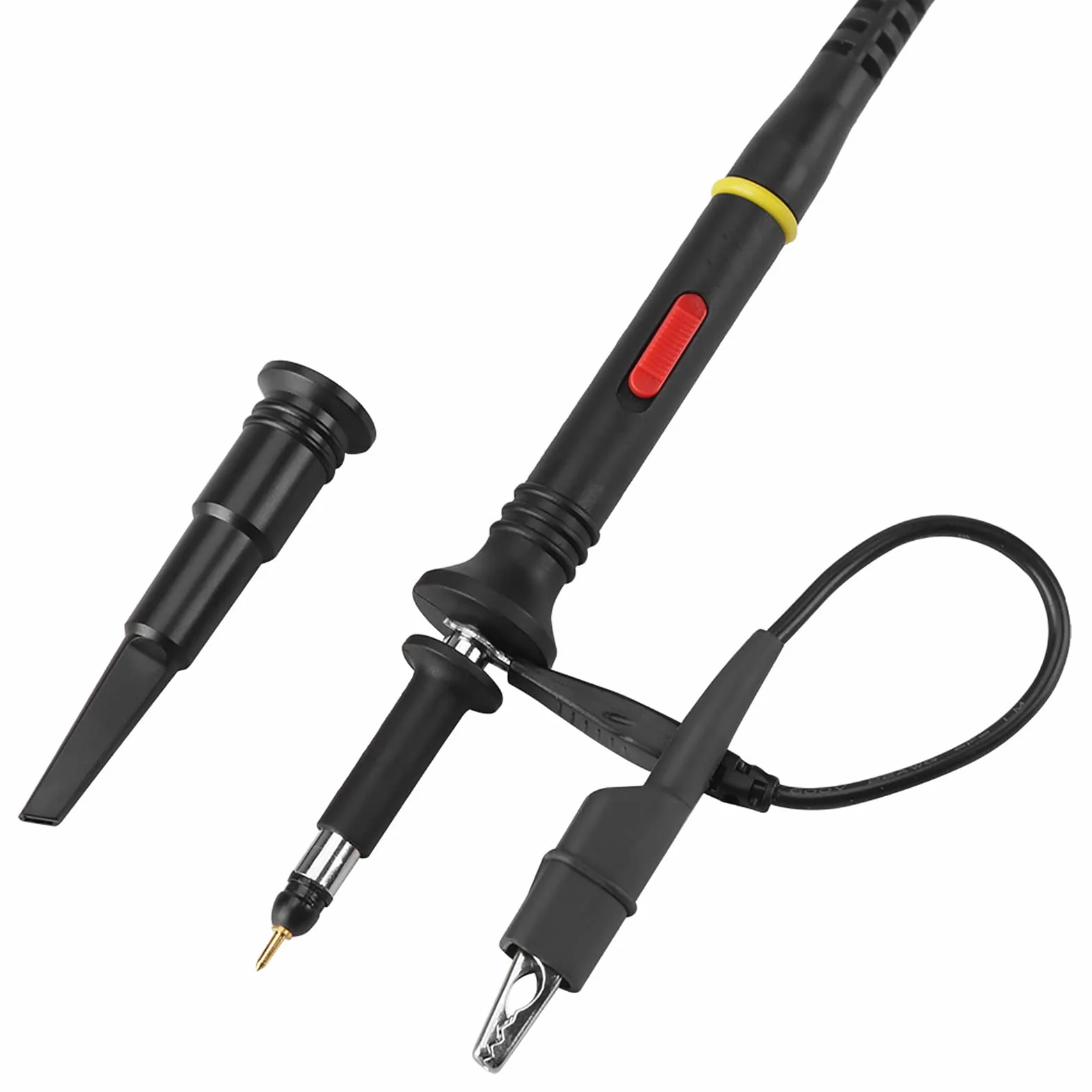 Pp215 dla Scope Sonda Zacisk Uziemiający 1Pc 200Mhz Zakres Oscyloskopu Sonda Testowa Klip Bnc P2200 X10 X1 Czarny