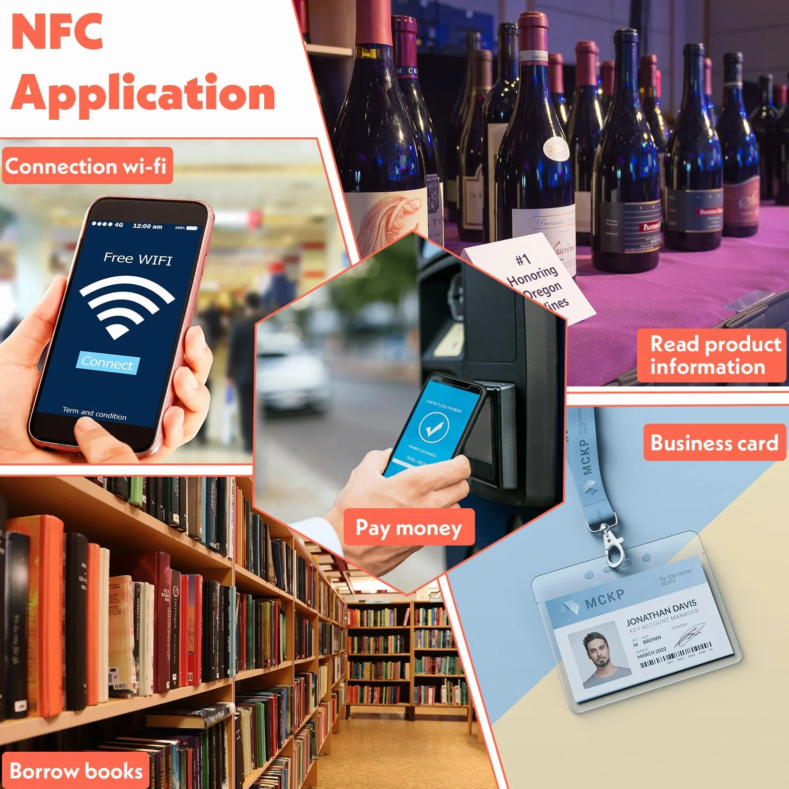 50 szt. naklejek NFC z oryginalnym chipem NTAG216 NFC naklejki samoprzylepne etykiety przezroczyste znaczniki RFID wielokrotnego zapisywania 888 bajtów pamięci odpowiednie do wszystkich urządzeń z