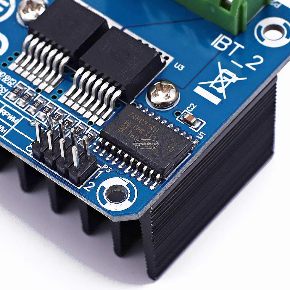 Moduł sterownika silnika BTS7960B podwójny sterownik silnika krokowego DC H-Bridge PWM Smart moduł sterownika samochodowego do ograniczenia prądu Arduino z kablem DuPont