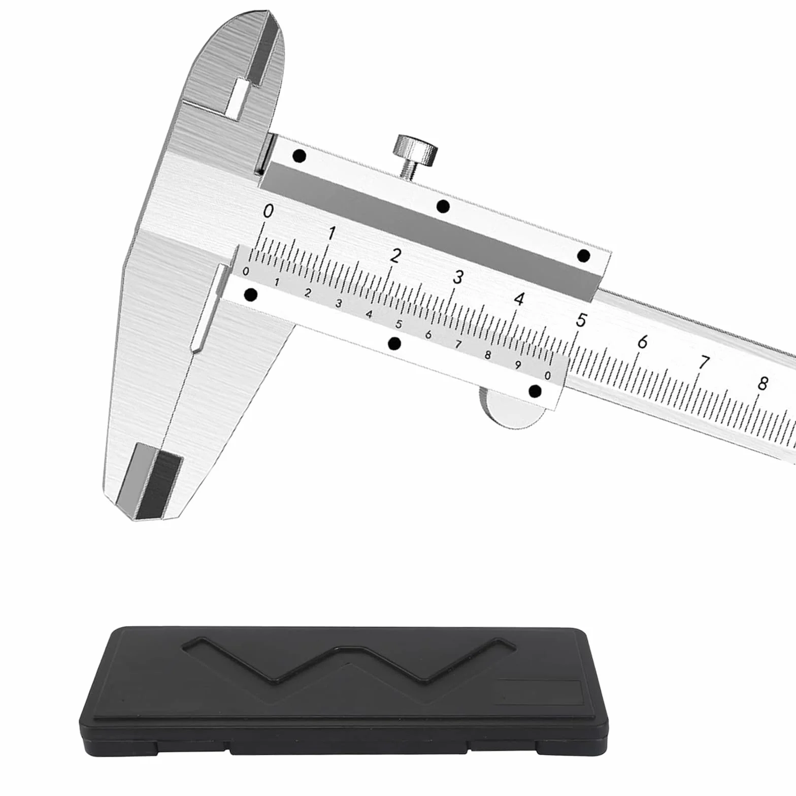 Janety Wysoce precyzyjna suwmiarka analogowa, 150 mm, precyzyjna suwmiarka ze śrubą ustalającą, dokładność 0,02 mm / 0,001 cala, analogowa do pomiarów domowych i przemysłowych