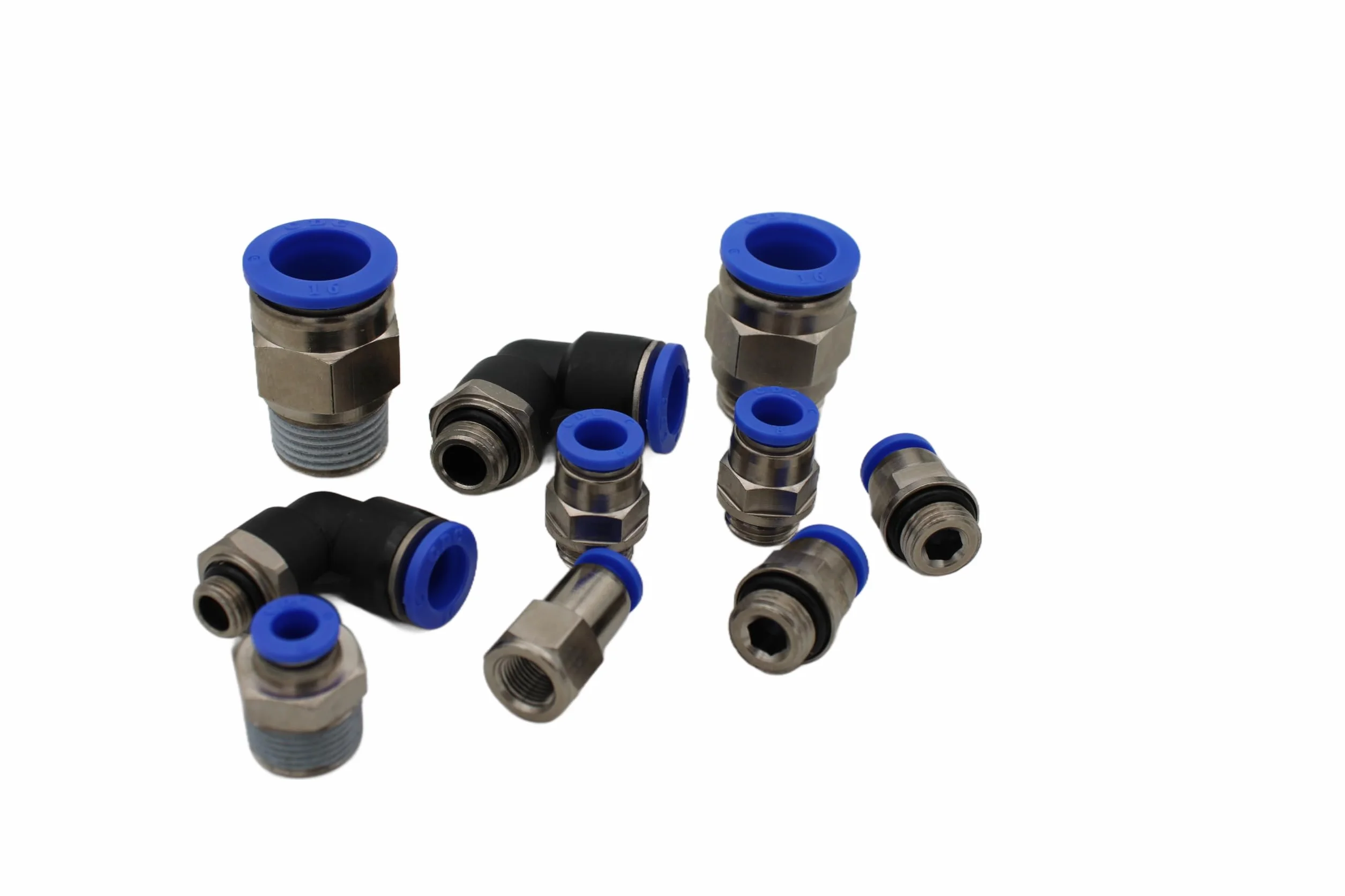 CDC pneumatyczne złącza wtykowe, proste G 1/8" na 8 mm IQS MPC 08G01, 4 sztuki