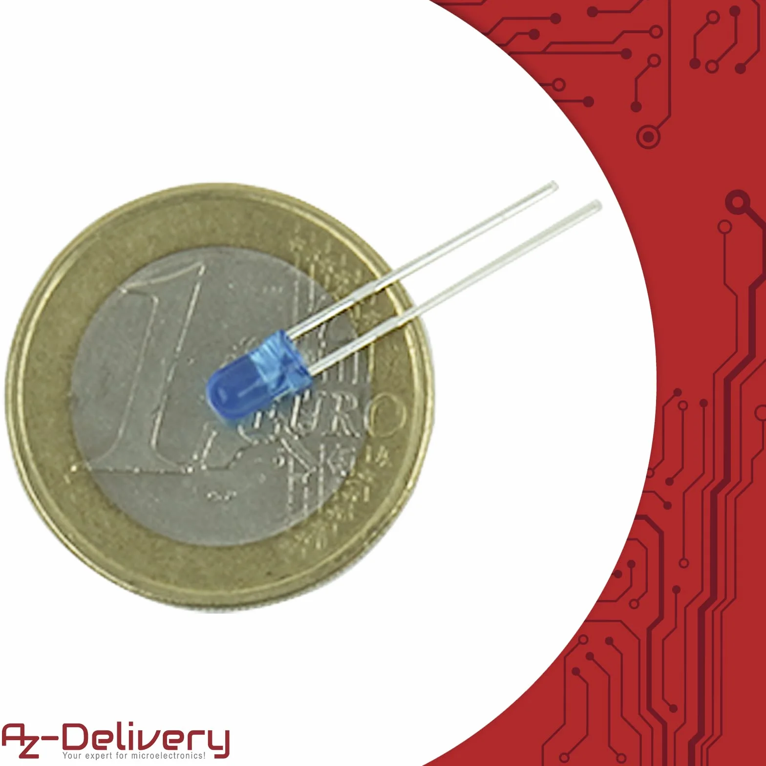 AZDelivery Zestaw asortymentu diod elektroluminescencyjnych LED, 350 sztuk, 3 mm i 5 mm, 5 kolorów, zestaw okrągłych diod LED emitujących, UV RGB CC/CA kompatybilny z Arduino E-book w zestawie!