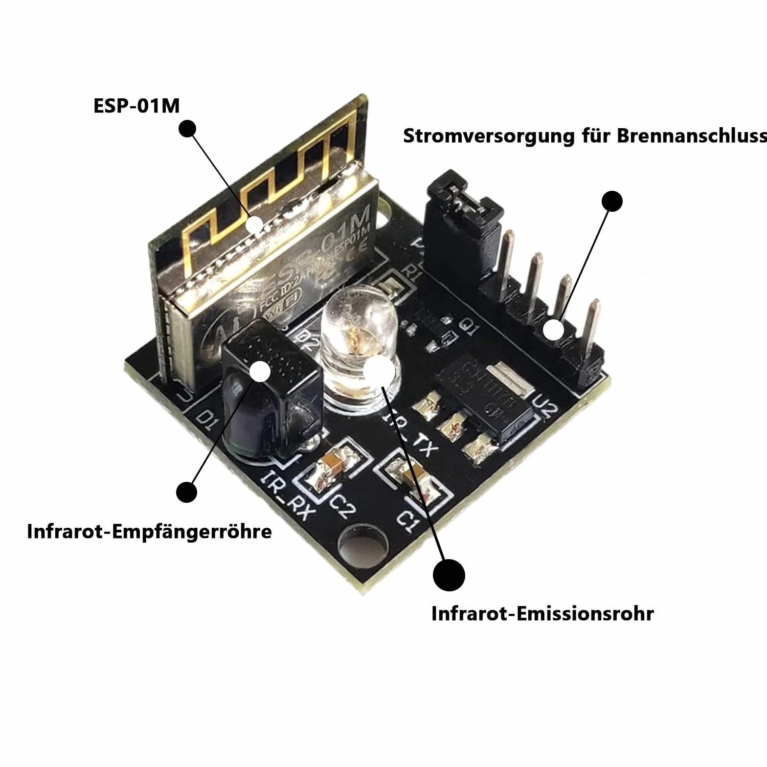 ESP8285 ESP-01M moduł WiFi nadawczo-odbiorczy IR pilot zdalnego sterowania