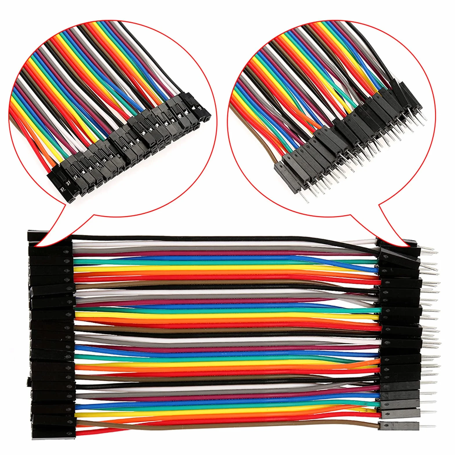 5 sztuk Kolorowe 10 cm Zestaw przewodów zworkowych do deski do pieczywa 40pin M do F Kabel taśmowy do /DIY/ 2 3 / Robot Kabel taśmowy Ki