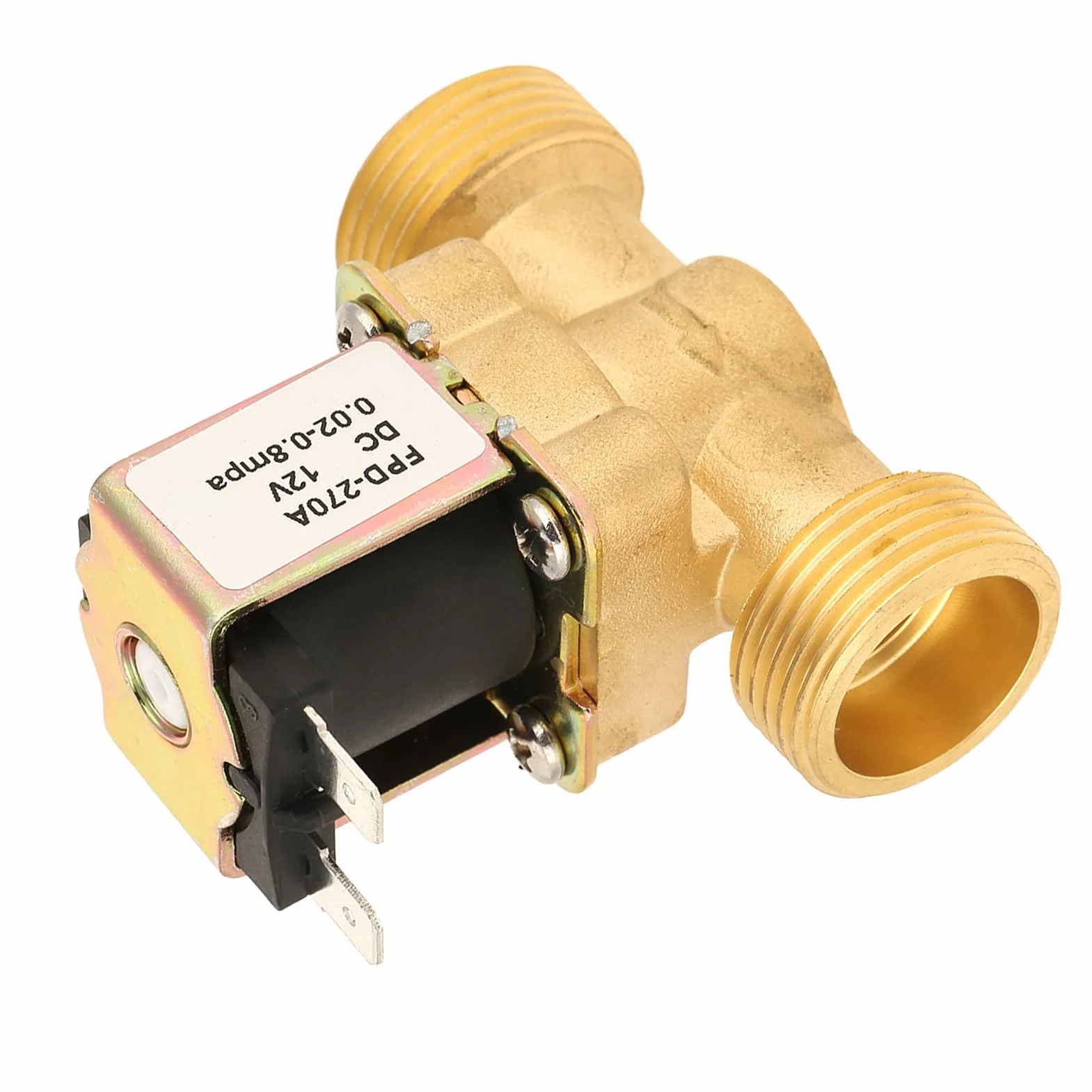 DC12V G3/4 Ventil Normal geschlossen Messing Elektrisch Magnetventil für Wasser