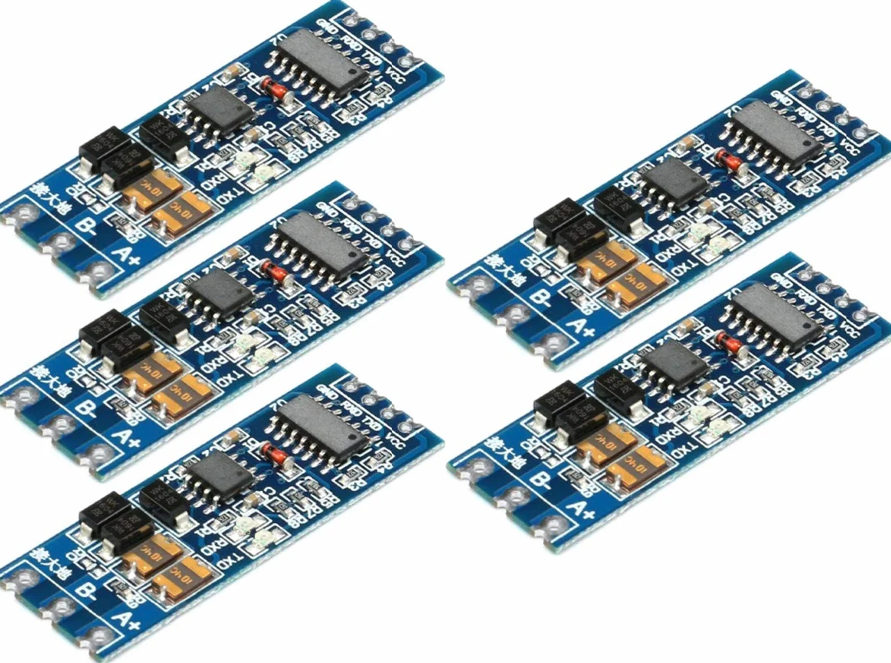 5 Pieces TTL RS485 Serial UART Mutual Conversion Automatic Flow Control