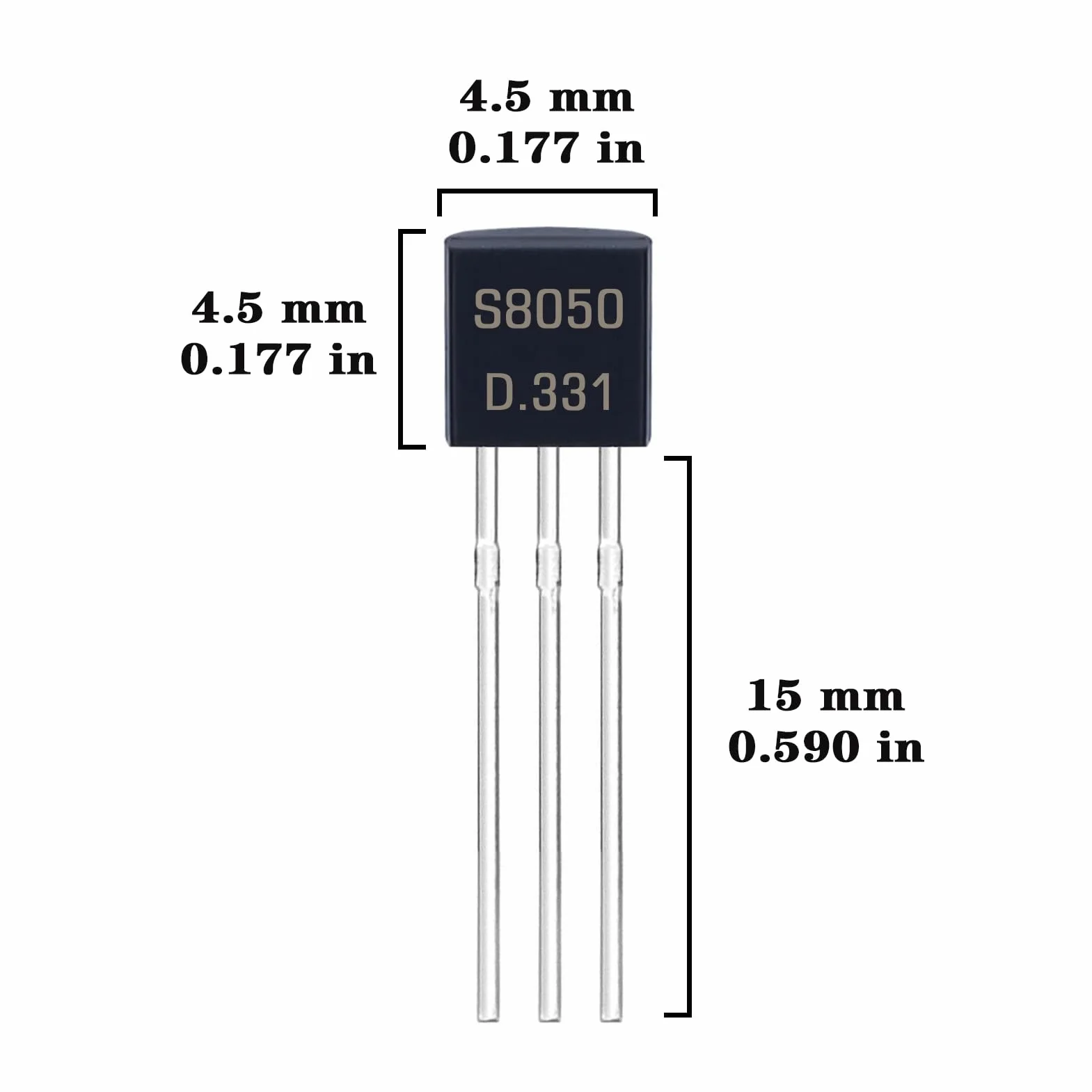24 Values BJT Transistor Kit A1015 A733 C945 C1815 S8050 S8550 S9012 S9013 S9014 S9015 S9018 2N7000 2N2222 2N2907 2N3904 2N3906 2N5401 2N5551 BC327 BC337 BC547 BC550 BC557 BC560 Transistors