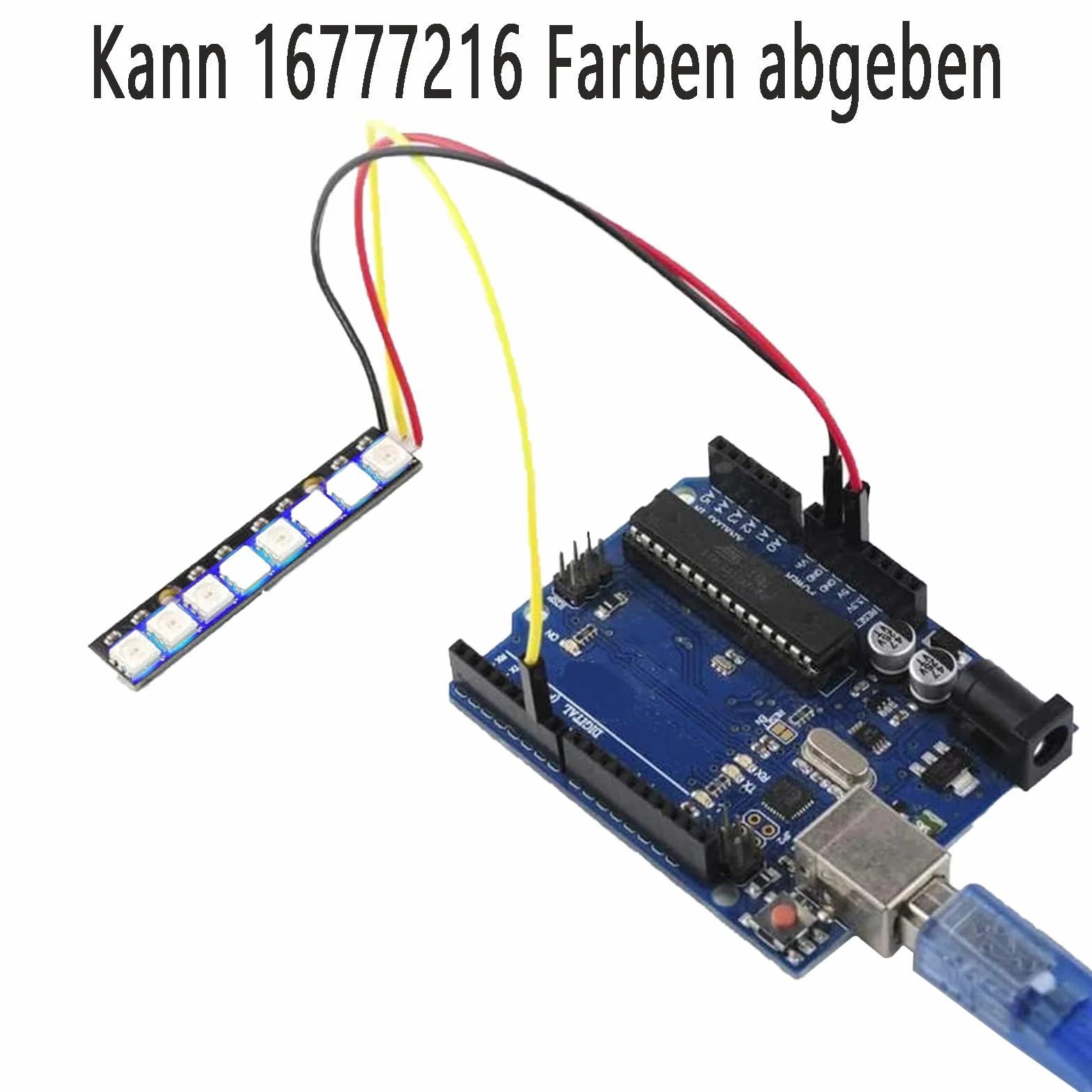 10 sztuk 8-bitowych modułów RGB LED WS2812, wbudowane sterowniki dla Arduino, Raspberry Pi, ESP32