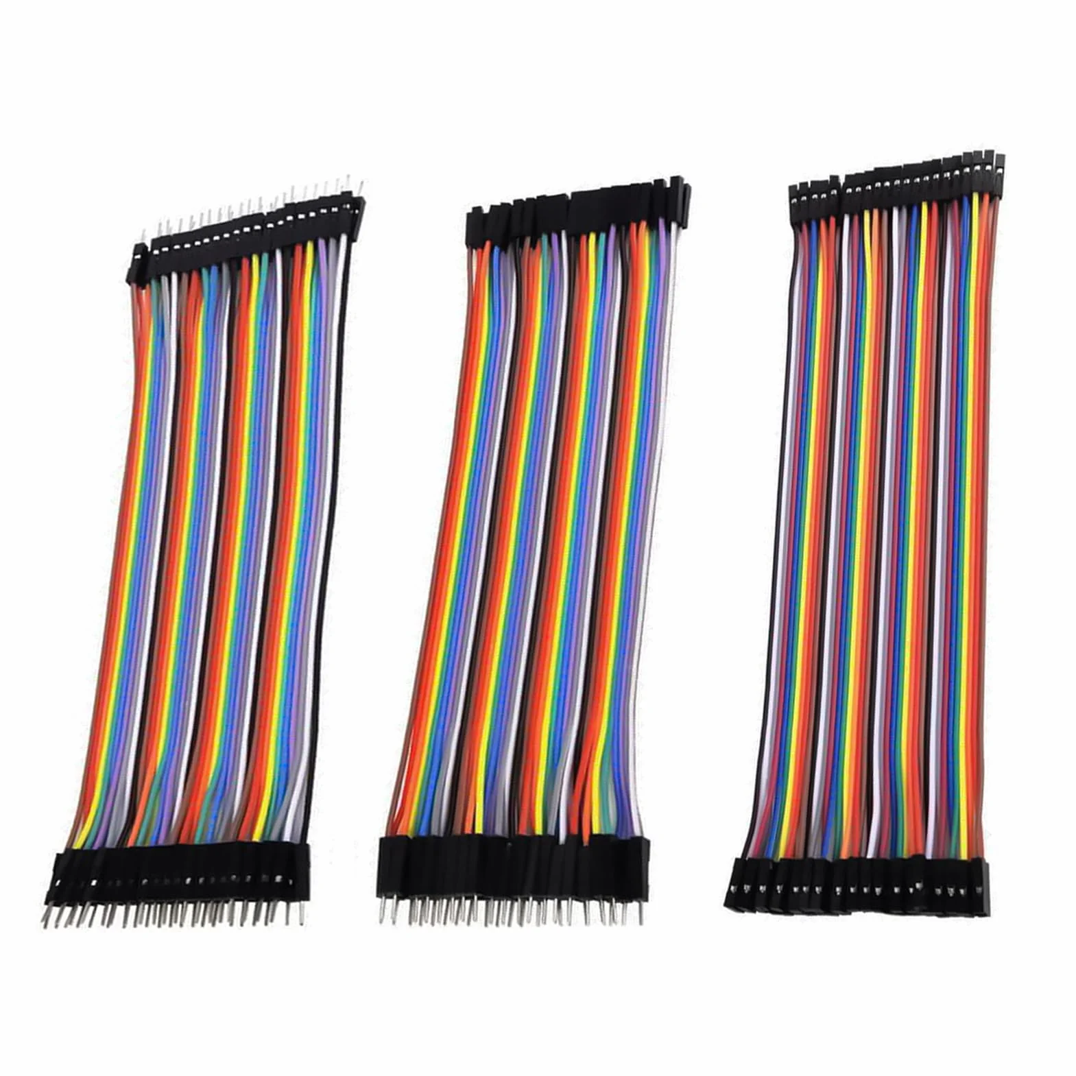 Kabel Dupont 40 pinów 3 w 1 taśma kablowa męska żeńska 2,54 mm 20 cm do Arduino