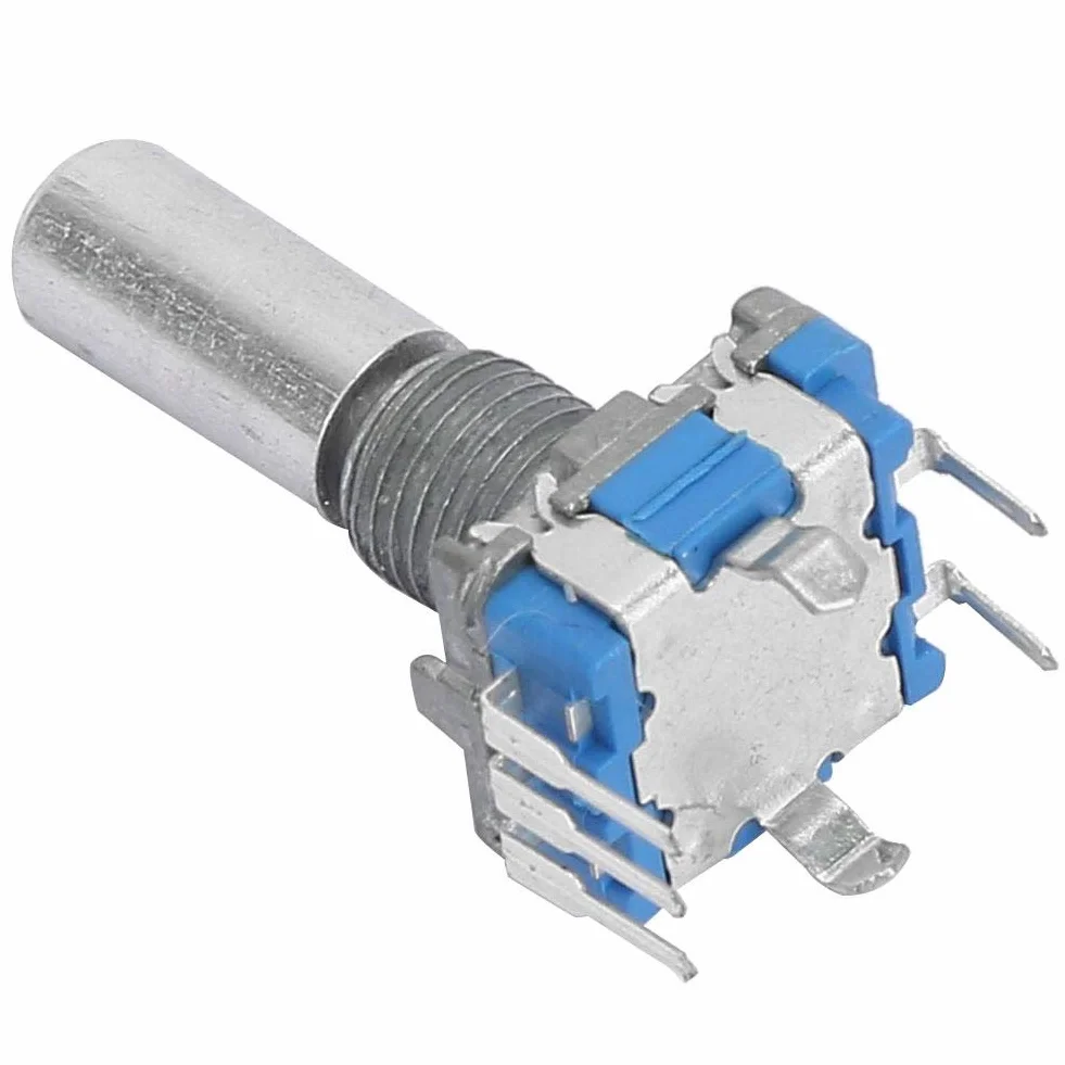 10 sztuk 5 Pin enkoder obrotowy + podkładki + nakrętki DC 5V EC11 enkoder obrotowy przełącznik kodujący cyfrowy potencjometr z przełącznikiem