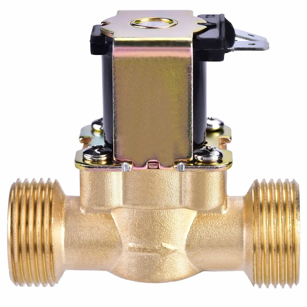 Zawór elektromagnetyczny 3/10.2 cm DC 24 V normalnie zamknięty mosiężny
