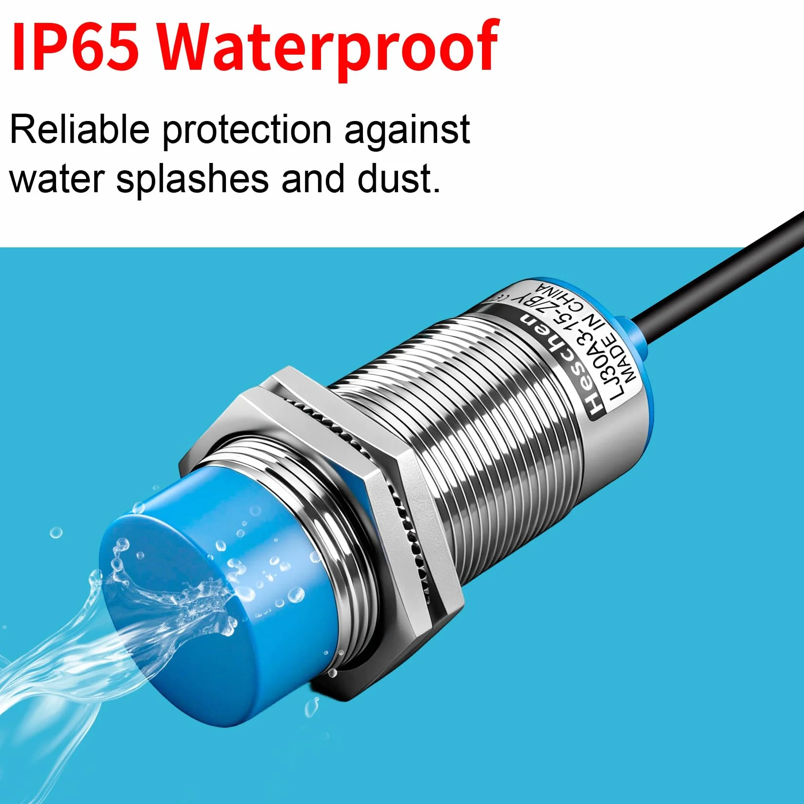 Heschen indukcyjny przełącznik czujnika zbliżeniowego LJ30A3-15-Z/detektor 15 mm 6-36 VDC 300mA PNP normalnie otwarty (NO) 3-przewodowy