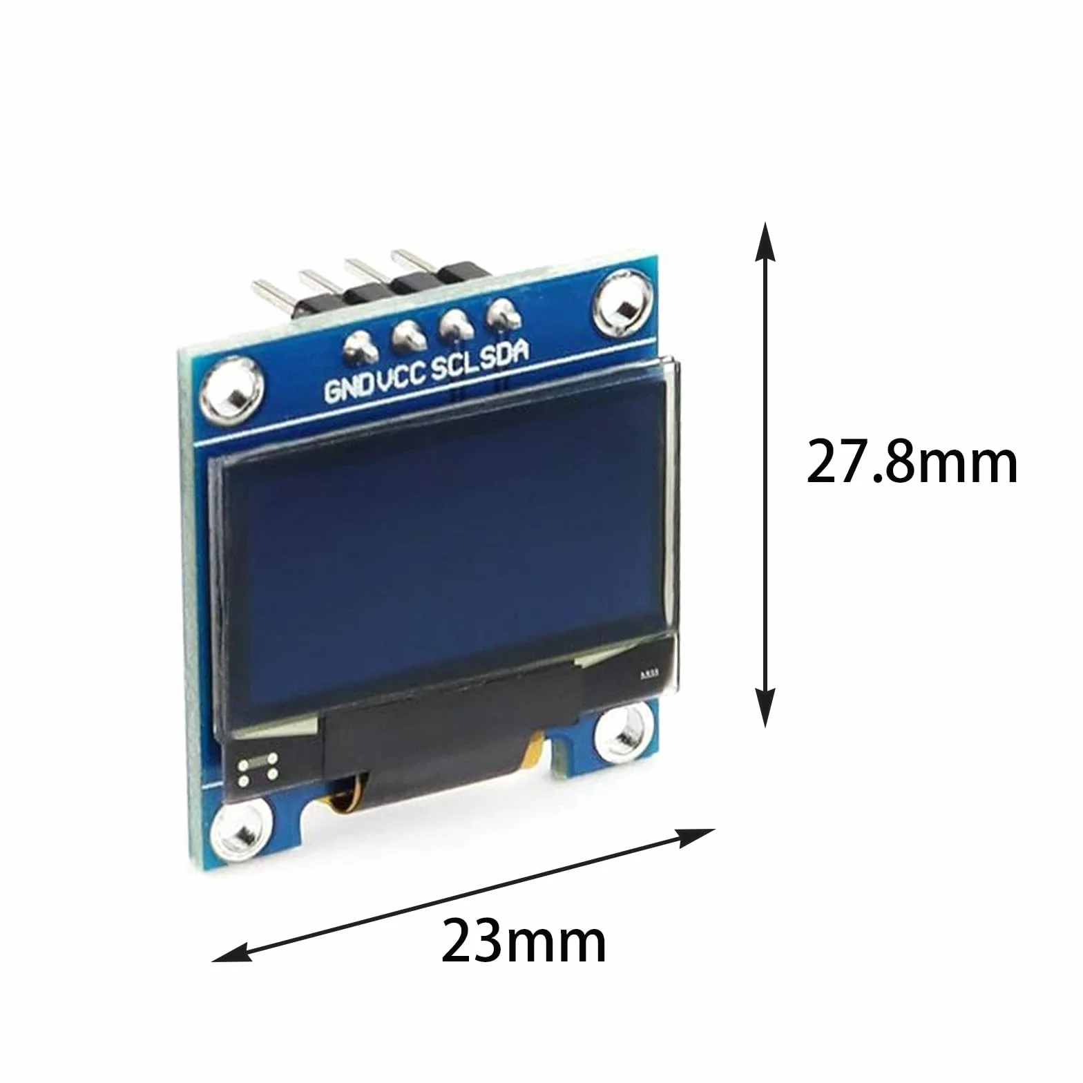 Wyświetlacz OLED LCD 0,96" 128x64 pikseli IIC moduł kompatybilny z Arduino żółty niebieski