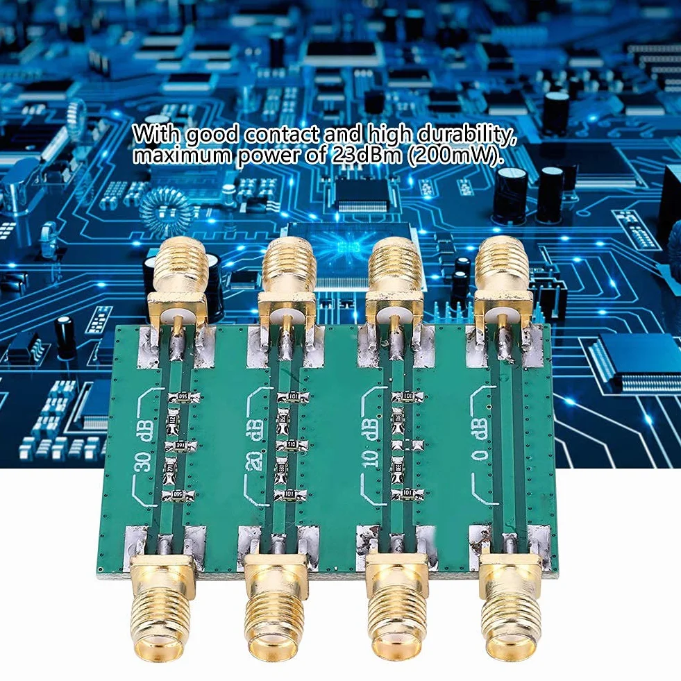DC-4.0GHz RF Stały Moduł Tłumika SMA Podwójna Głowica żeńska śruba Zewnętrzna Wymiana Płyty Tłumika Częstotliwości Radiowej