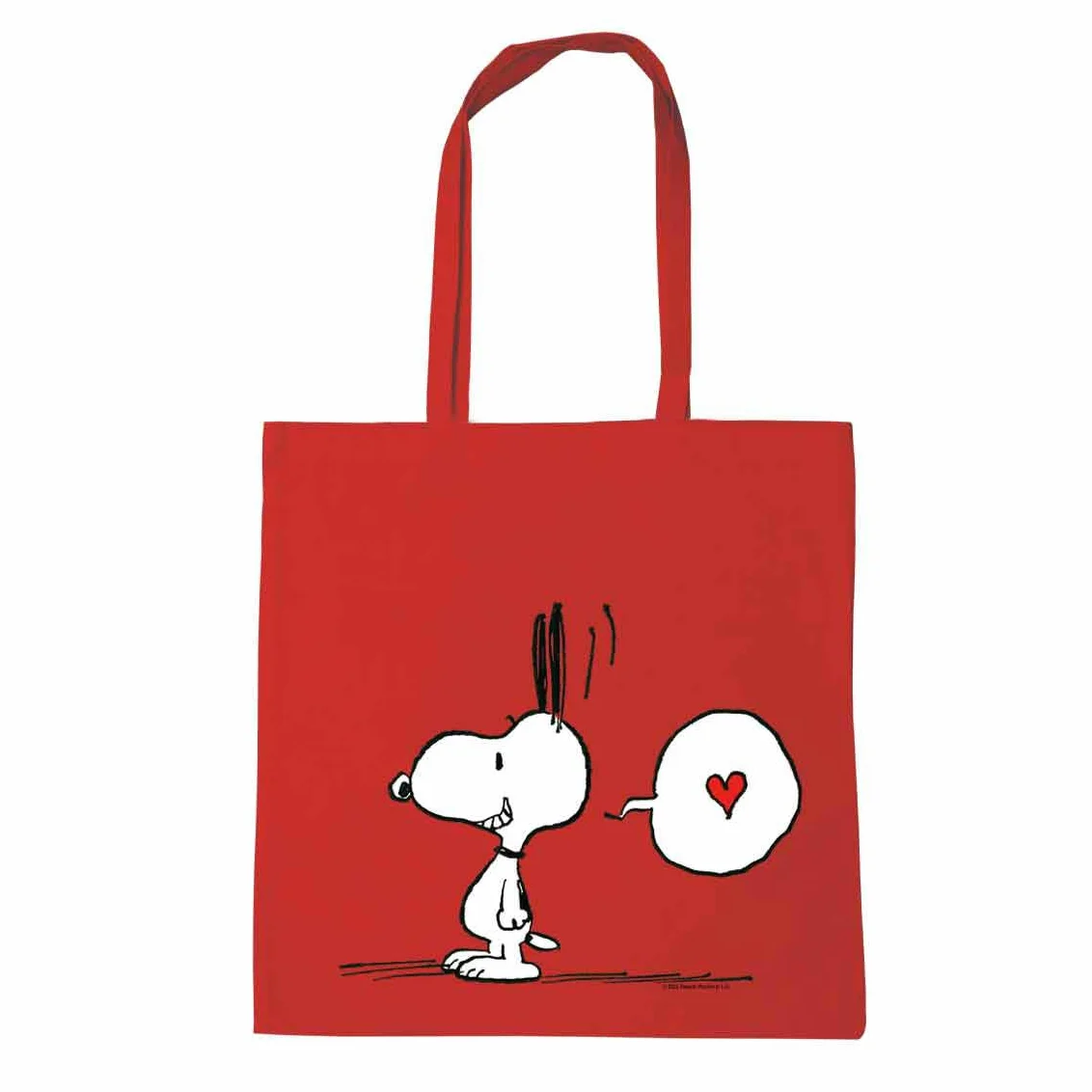 Logoshirt® Peanuts I Snoopy In Love I Torba bawełniana na zakupy I Ekologiczna I Worek jutowy I Z motywem I Długie uchwyty I Öko-Tex® I Licencjonowany design