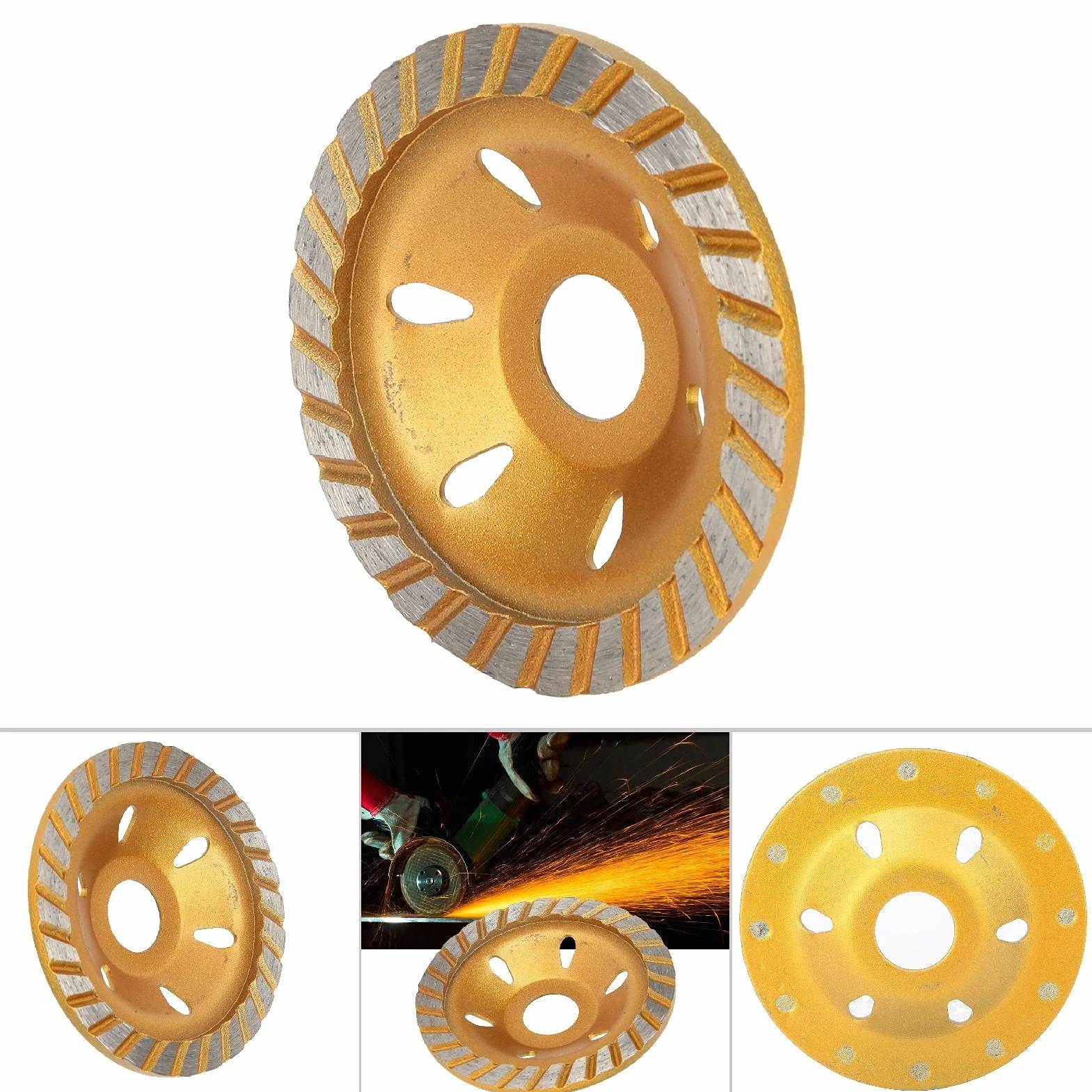 Betonowa tarcza szlifierska Turbo diamentowa 100mm do kamienia granitu szlifierki kątowej