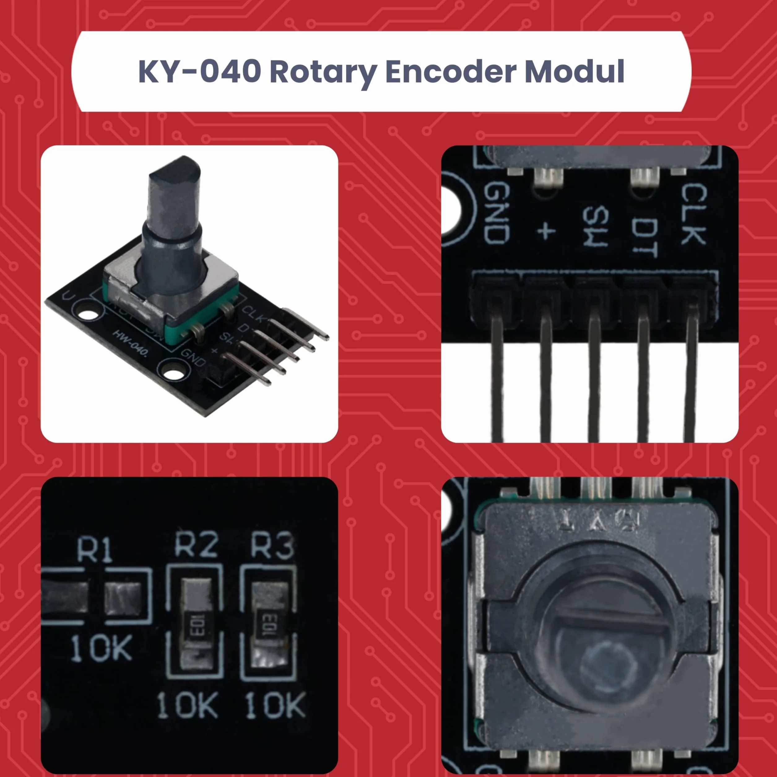 AZDelivery KY-040 Rotary Encoder Moduł kompatybilny z Arduino Raspberry Pi