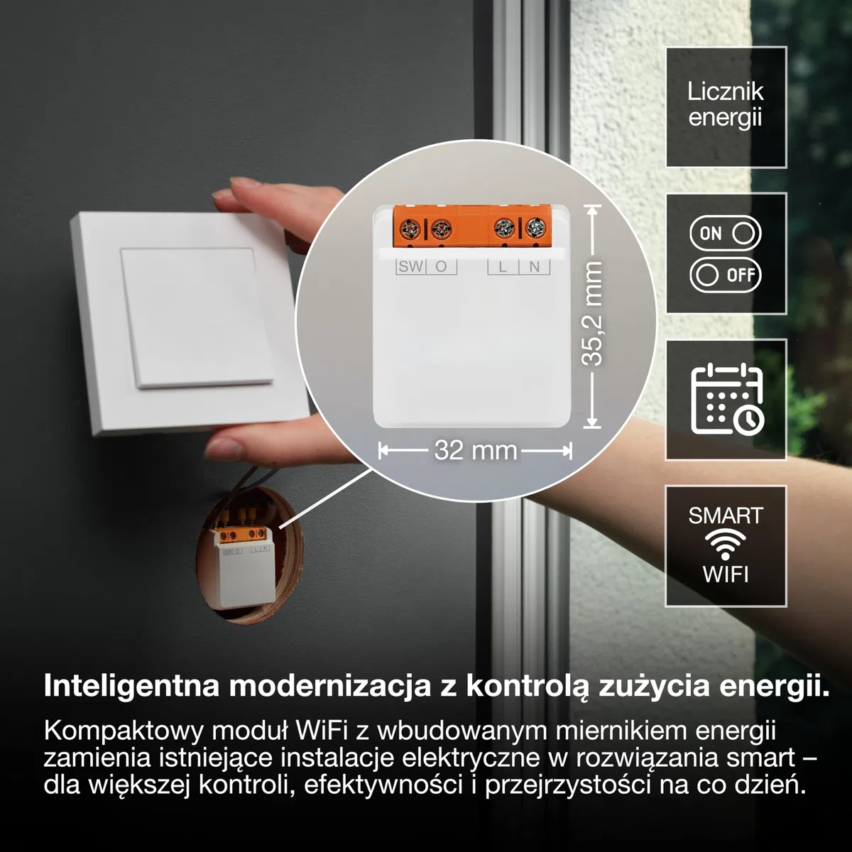 SMART+ WIFI SWITCH MODULE 1 Channel