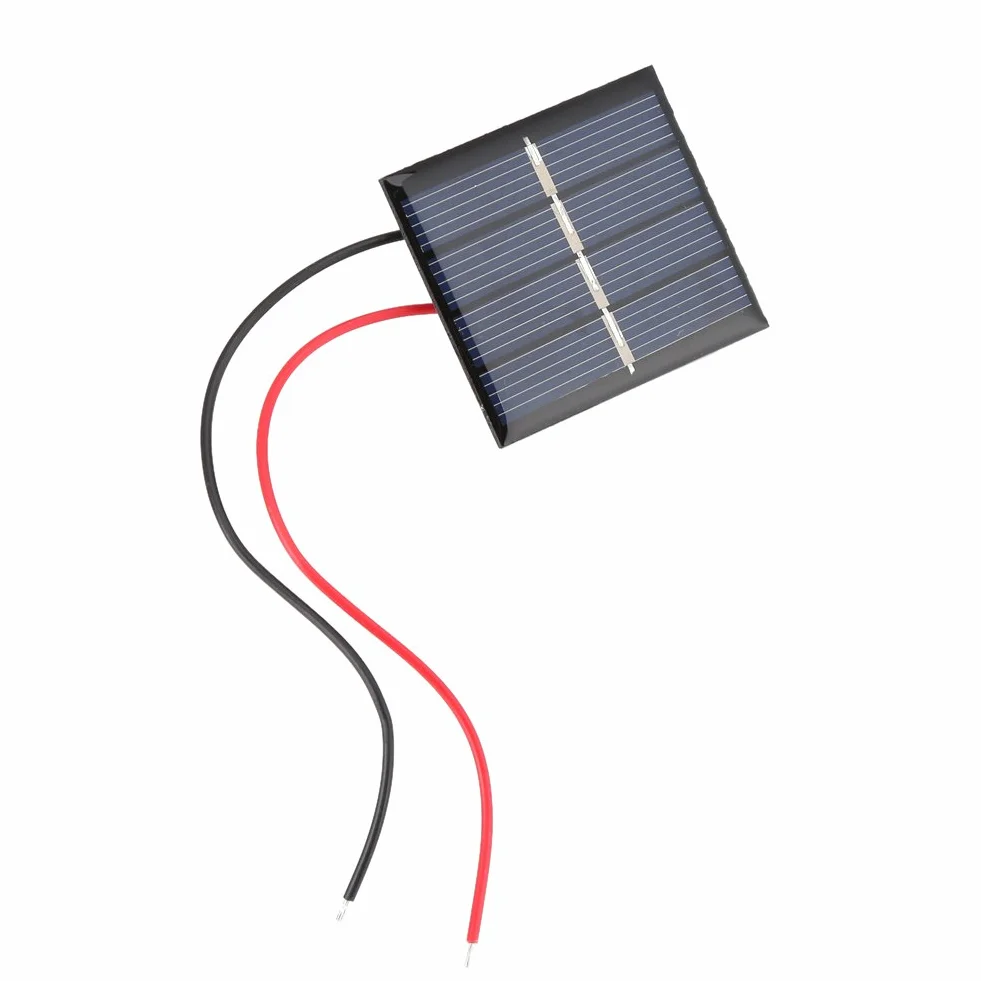 Zestaw 2 mini polikrystalicznych paneli słonecznych Fotowoltaiczny panel słoneczny do domowego majsterkowania, projektów naukowych, zabawek, ładowarki, 0,36 W 2 V
