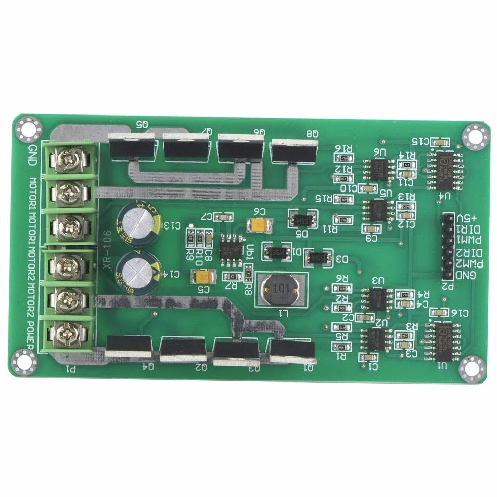 Moduł sterownika silnika Dual DC H-Bridge 3 ~ 36 V 10 A Peak 30 A moduł PWM do regulacji prędkości, MOSFET IRF3205 moduł napędowy silnika Driver Board do robota Smart Car