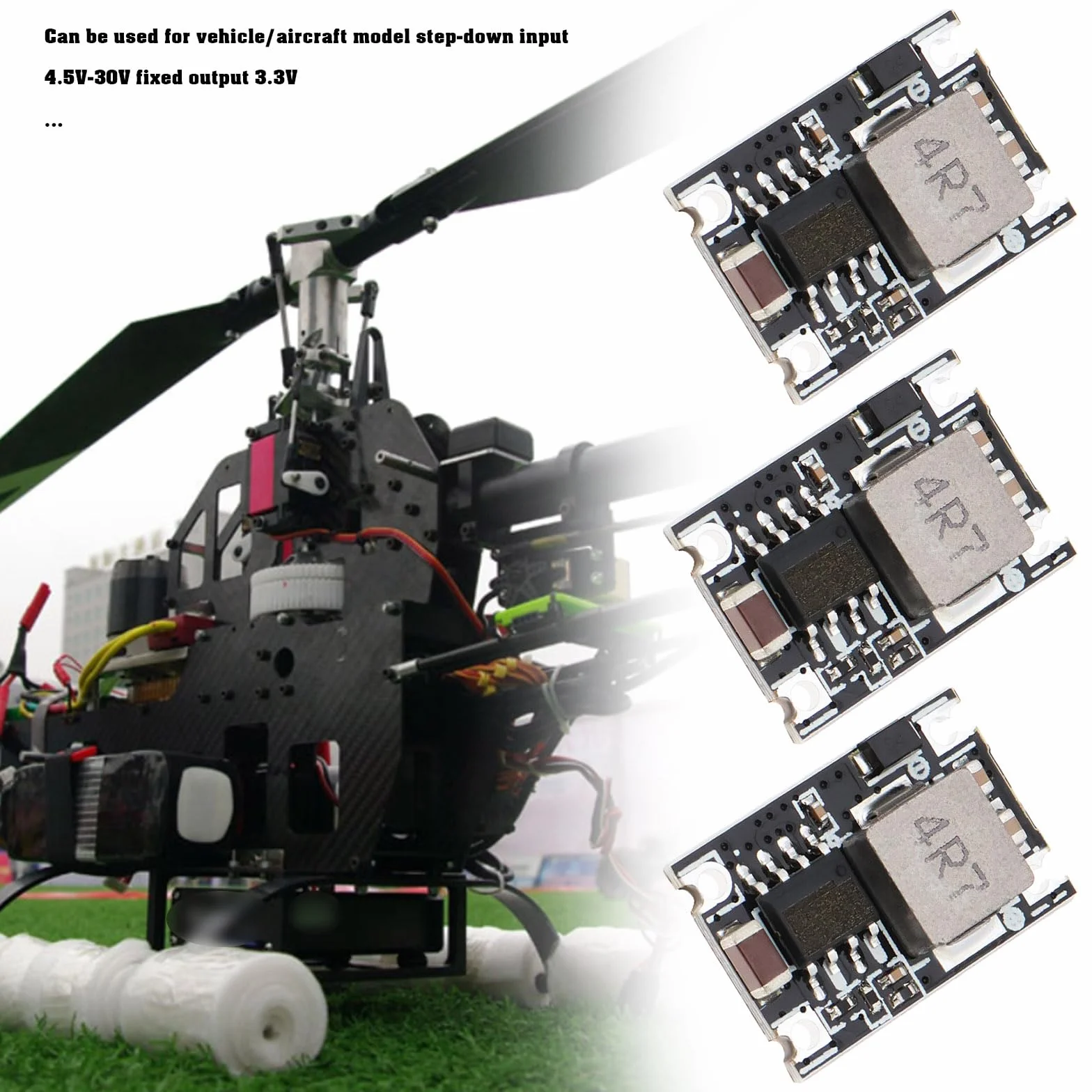 5 szt. DC-DC Step-down PCB moduł zasilania 5 V-30 V wejście do 5 V wyjście 1,5 A mini zasilacz pojazdu do modelu samolotu pojazdu