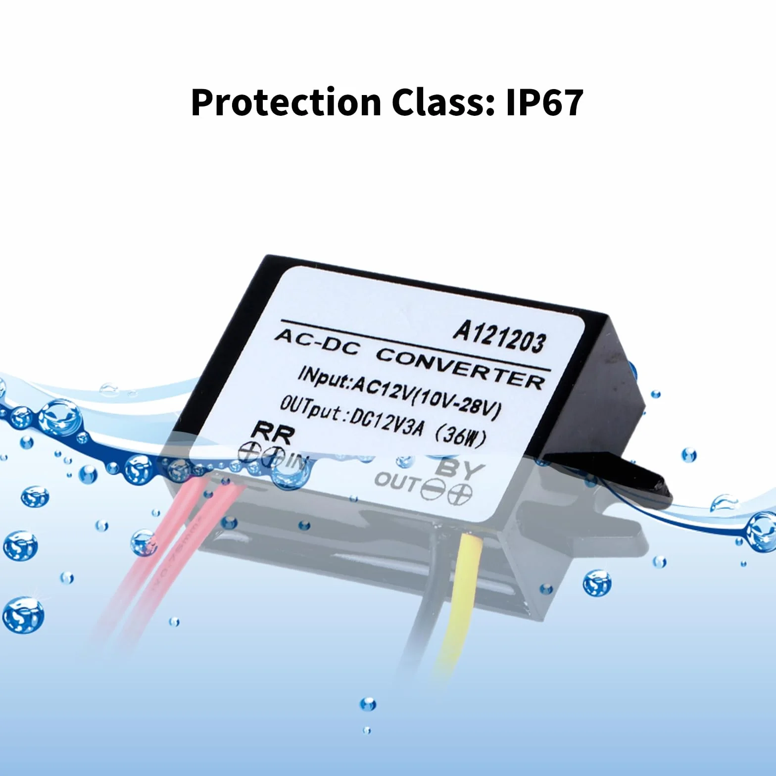 Regulator napięcia 12 V AC 10-28 V do DC 12 V 3 A 36 W konwerter mocy Buck wodoodporny