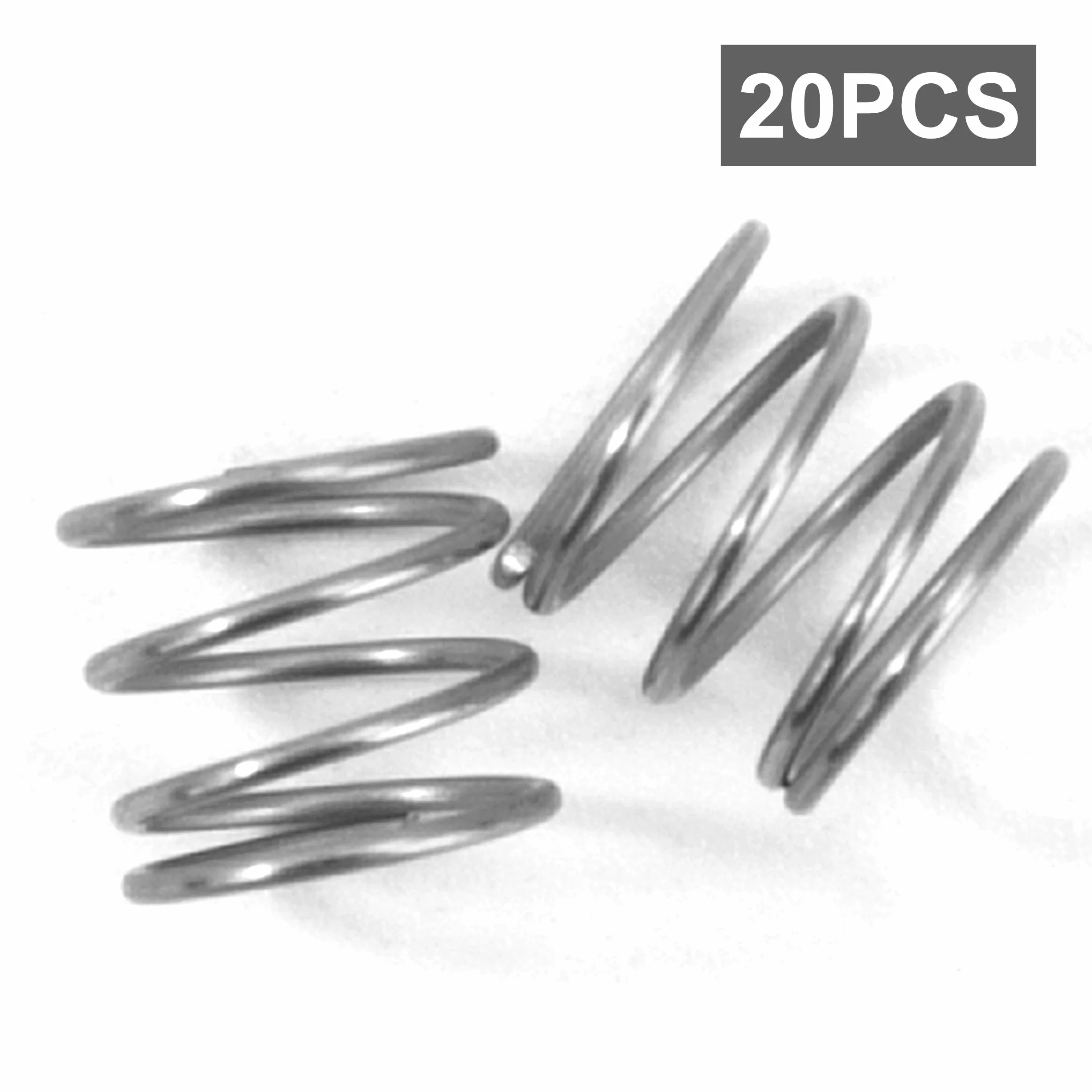 Sprężyny dociskowe 5 mm sprężyna ze stali nierdzewnej 304 średnica drutu 0,45 mm średnica zewnętrzna 6 mm siła sprężyny 0,2 kg 20 sztuk
