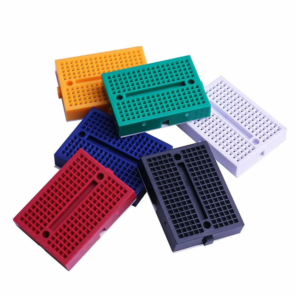 ELEGOO Zestaw 6 sztuk 170 Tie Points Mini Breadboard Kit do Arduino